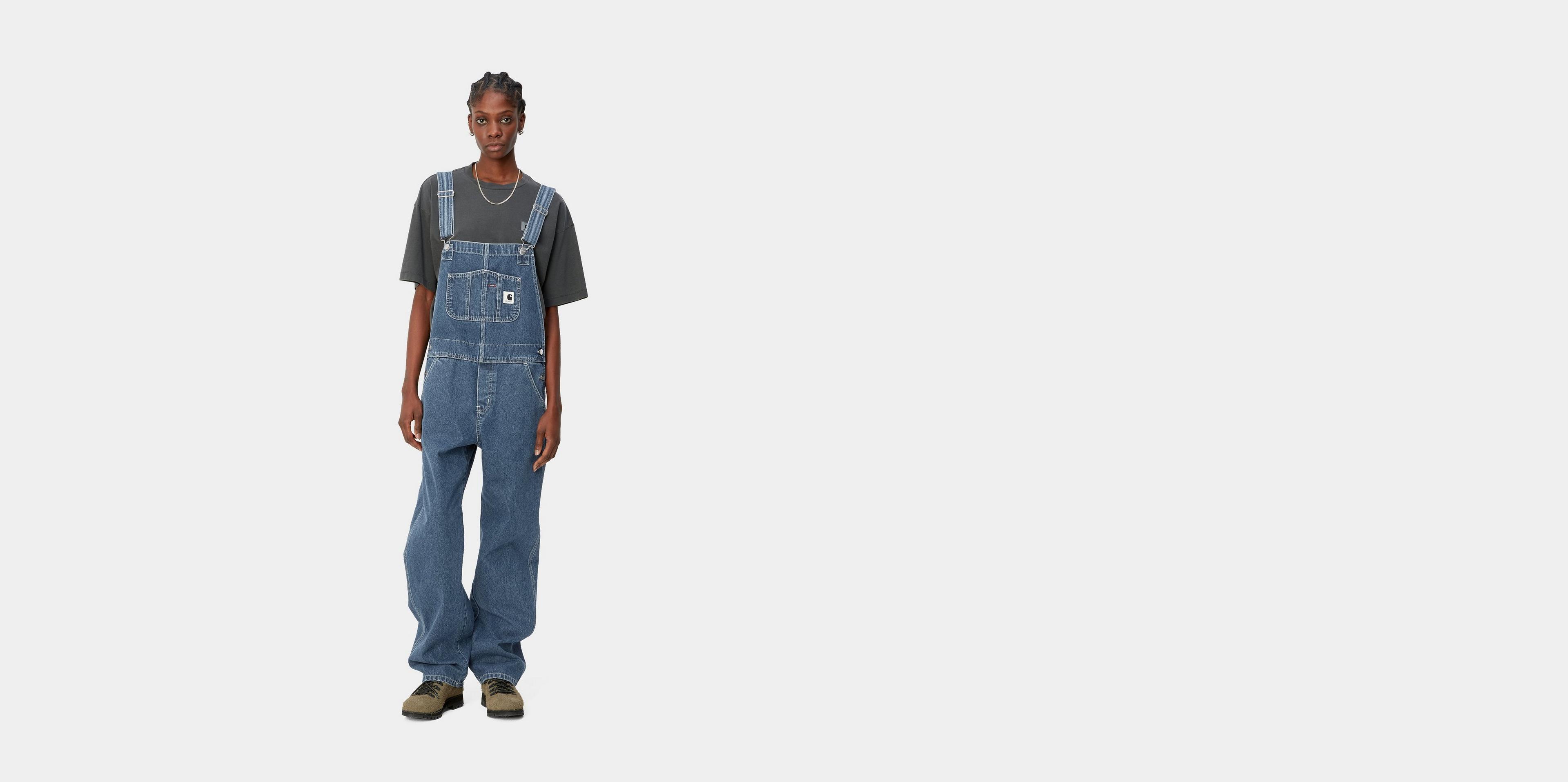Carhartt WIP W' Bib Overall Straight, Blue | Official Online