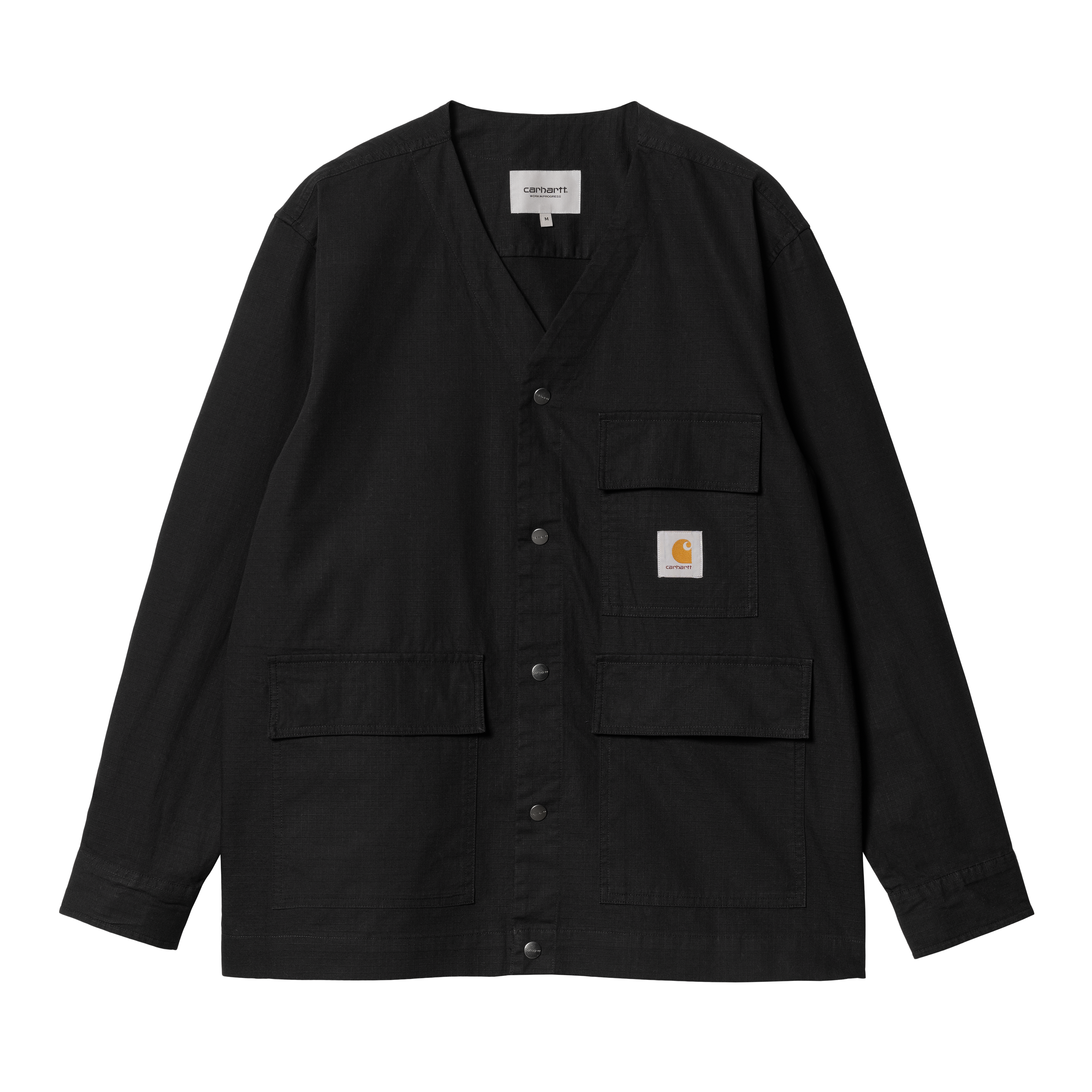 Jas Carhartt Men Hooded Rough Cut Jacket Black