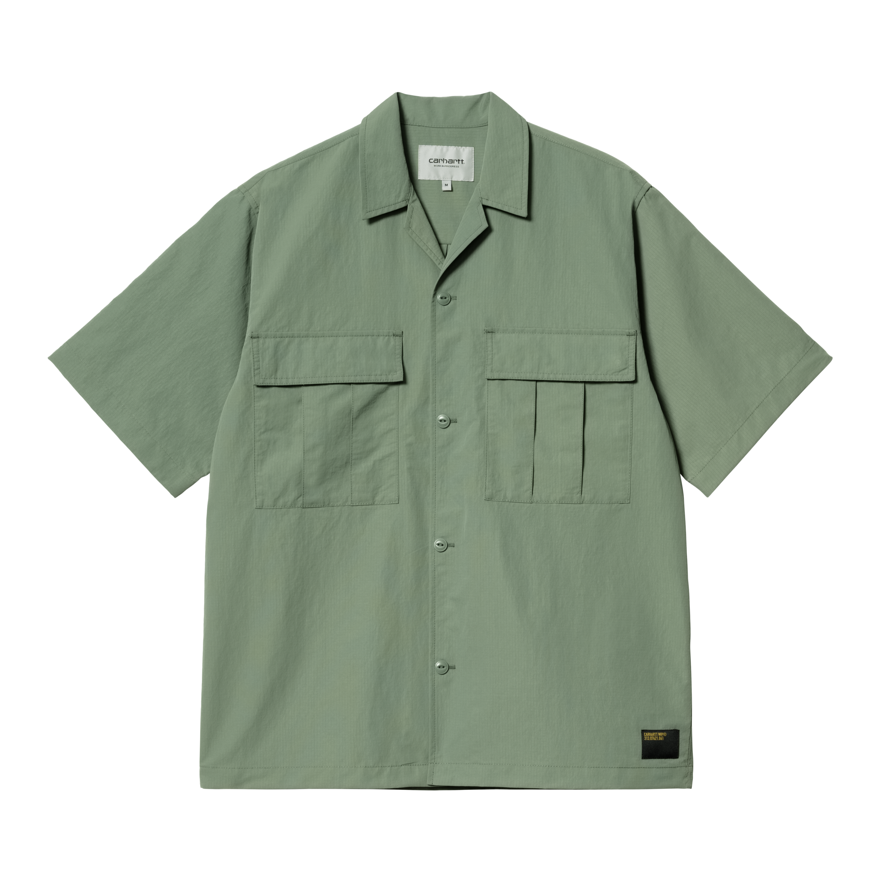 Carhartt WIP Short Sleeve Evers Shirt in Verde