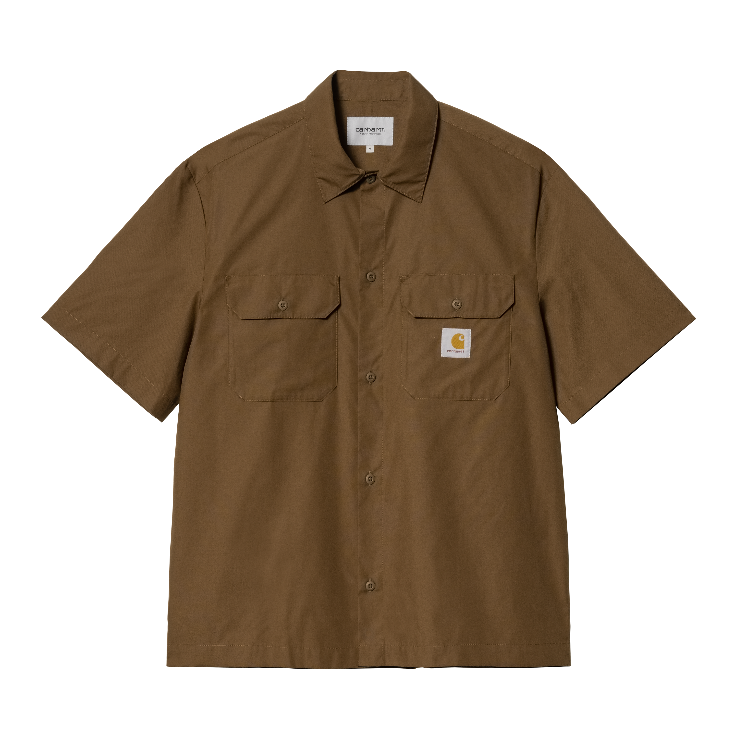 Carhartt WIP Short Sleeve Craft Shirt in Brown