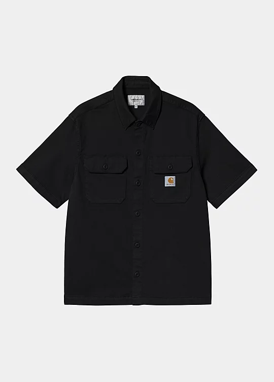 Carhartt WIP Short Sleeve Craft Shirt in Nero
