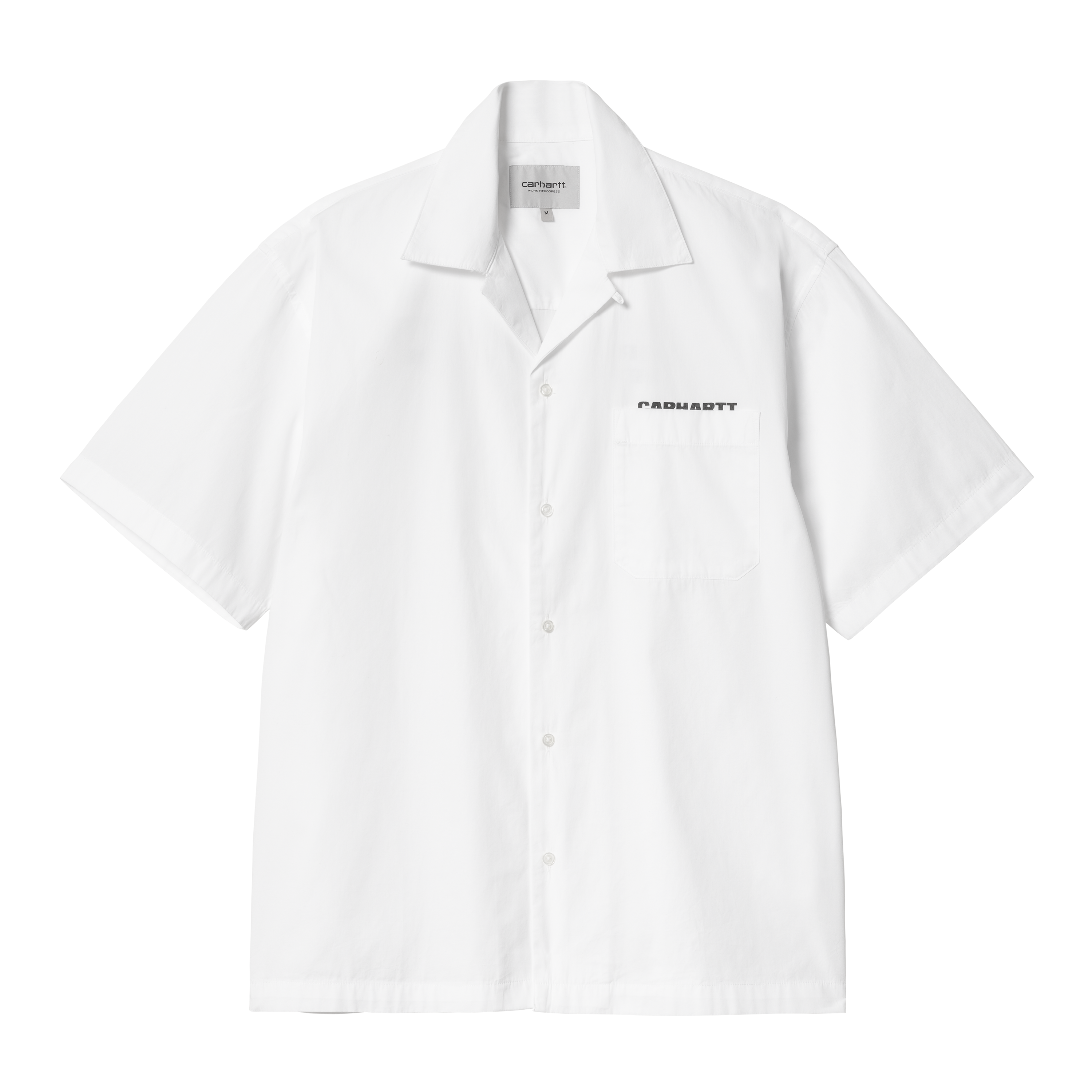 Carhartt WIP Short Sleeve Link Script Shirt in White