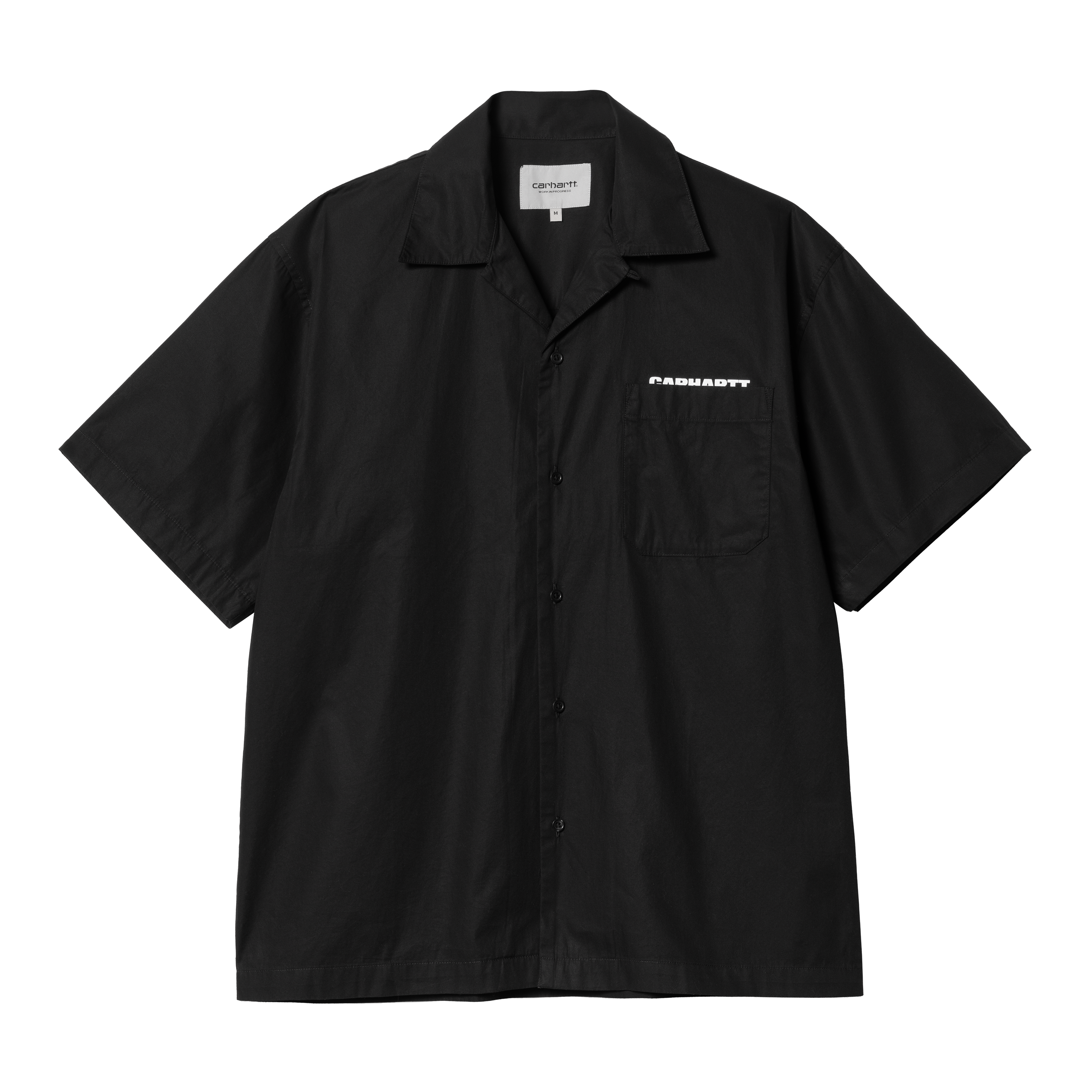 Carhartt WIP Short Sleeve Link Script Shirt in Schwarz