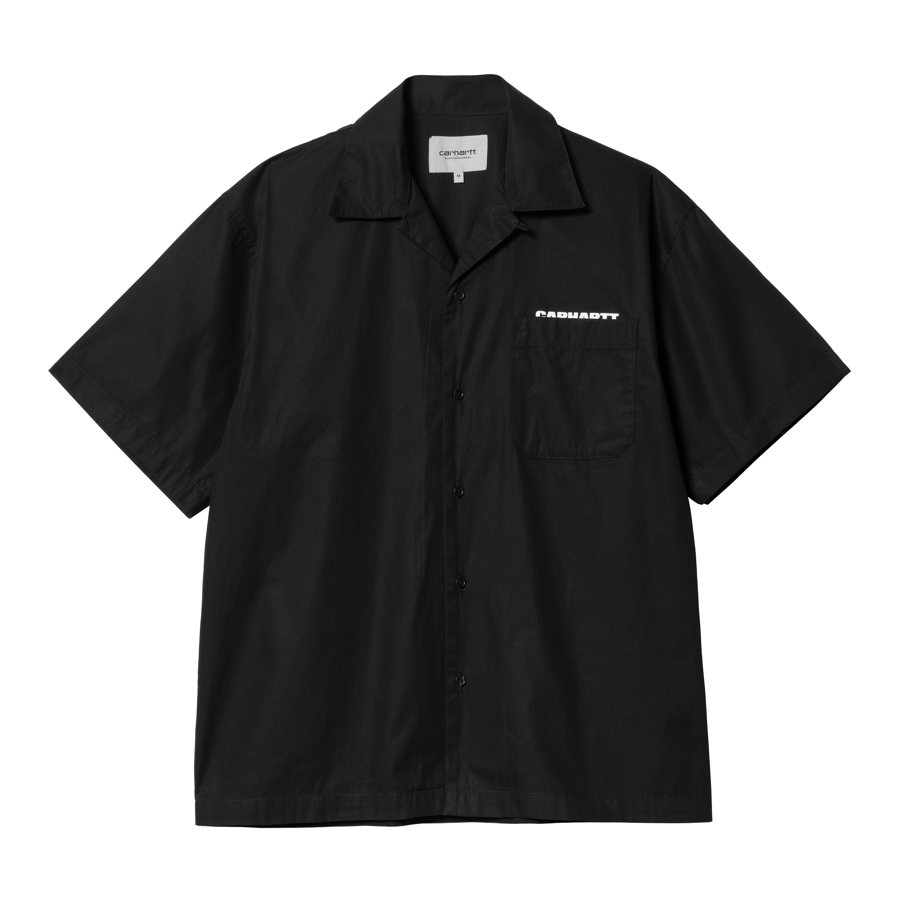 Carhartt WIP Short Sleeve Link Script Shirt in Black