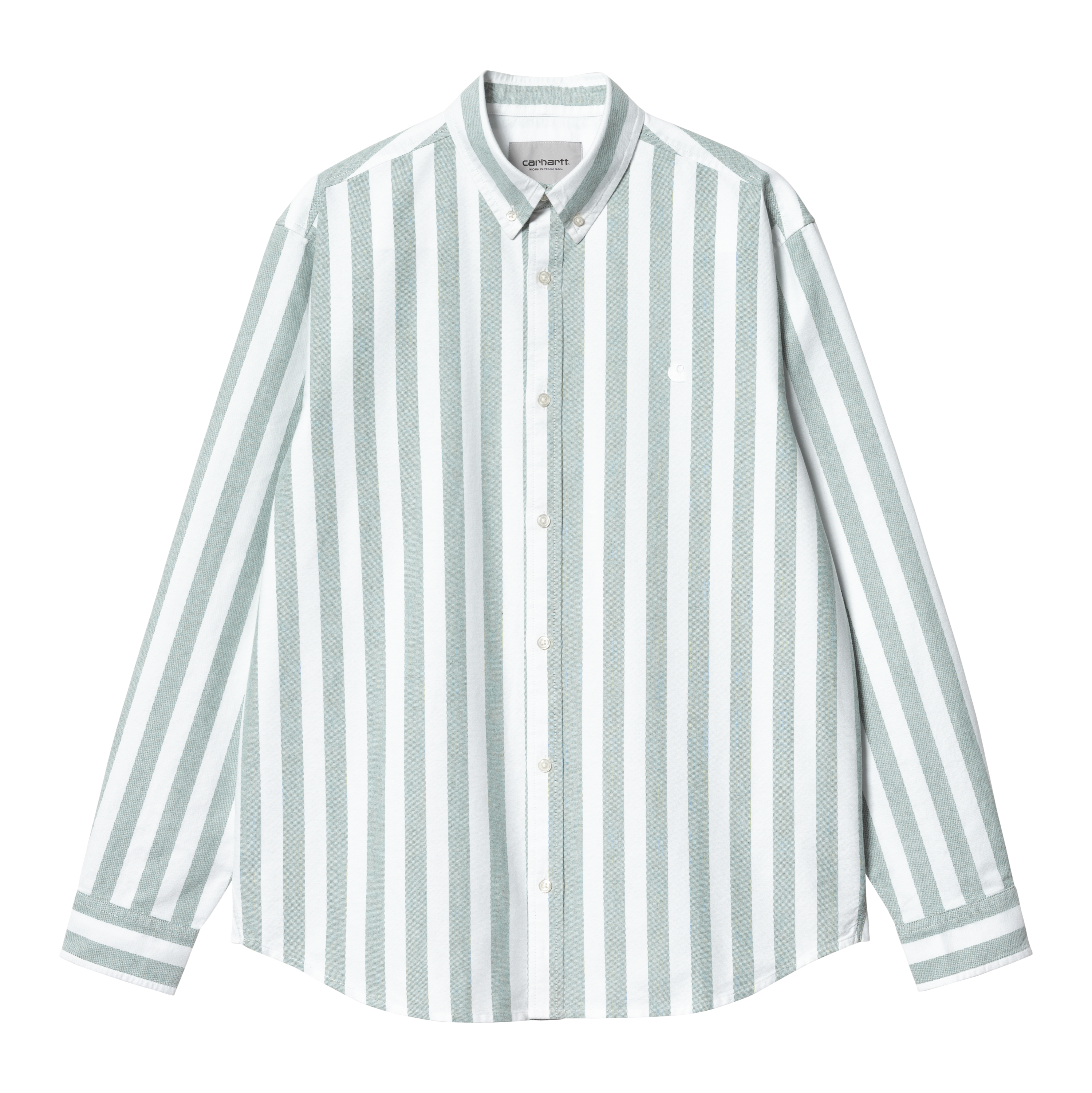 Carhartt WIP Long Sleeve Dillion Shirt in Verde