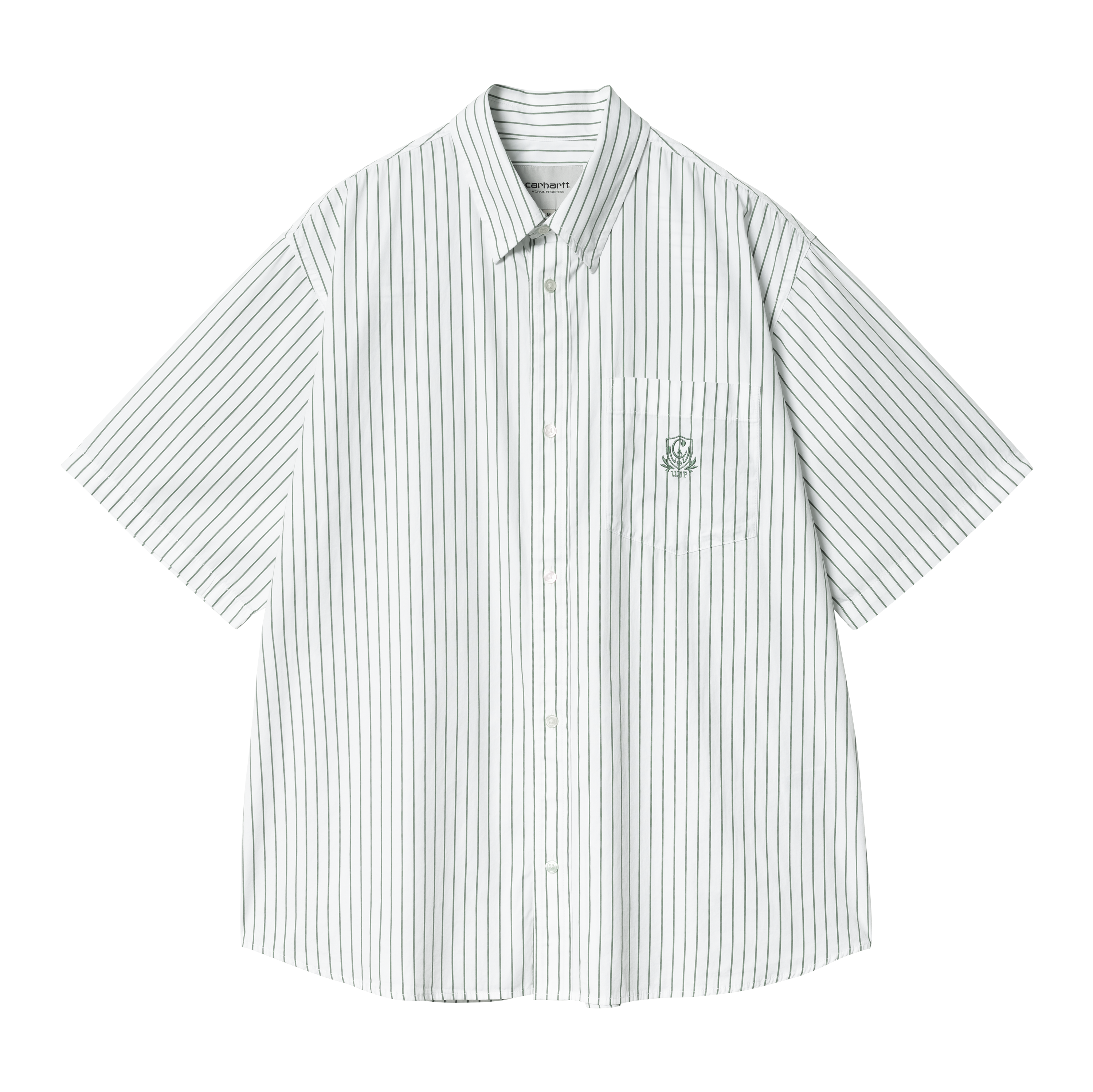 Carhartt WIP Short Sleeve Linus Shirt in Grün