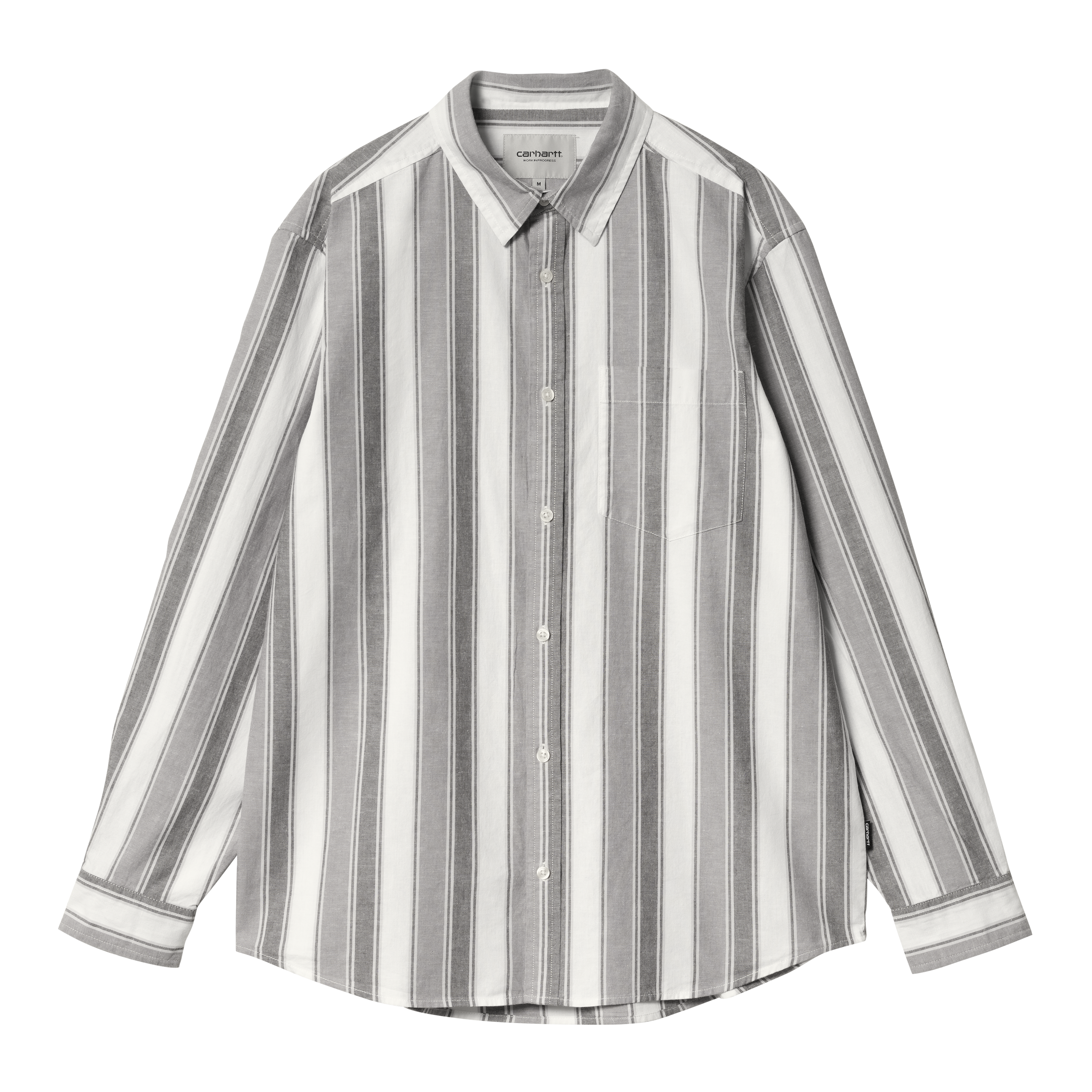 Carhartt WIP Long Sleeve Kendricks Shirt in Bianco