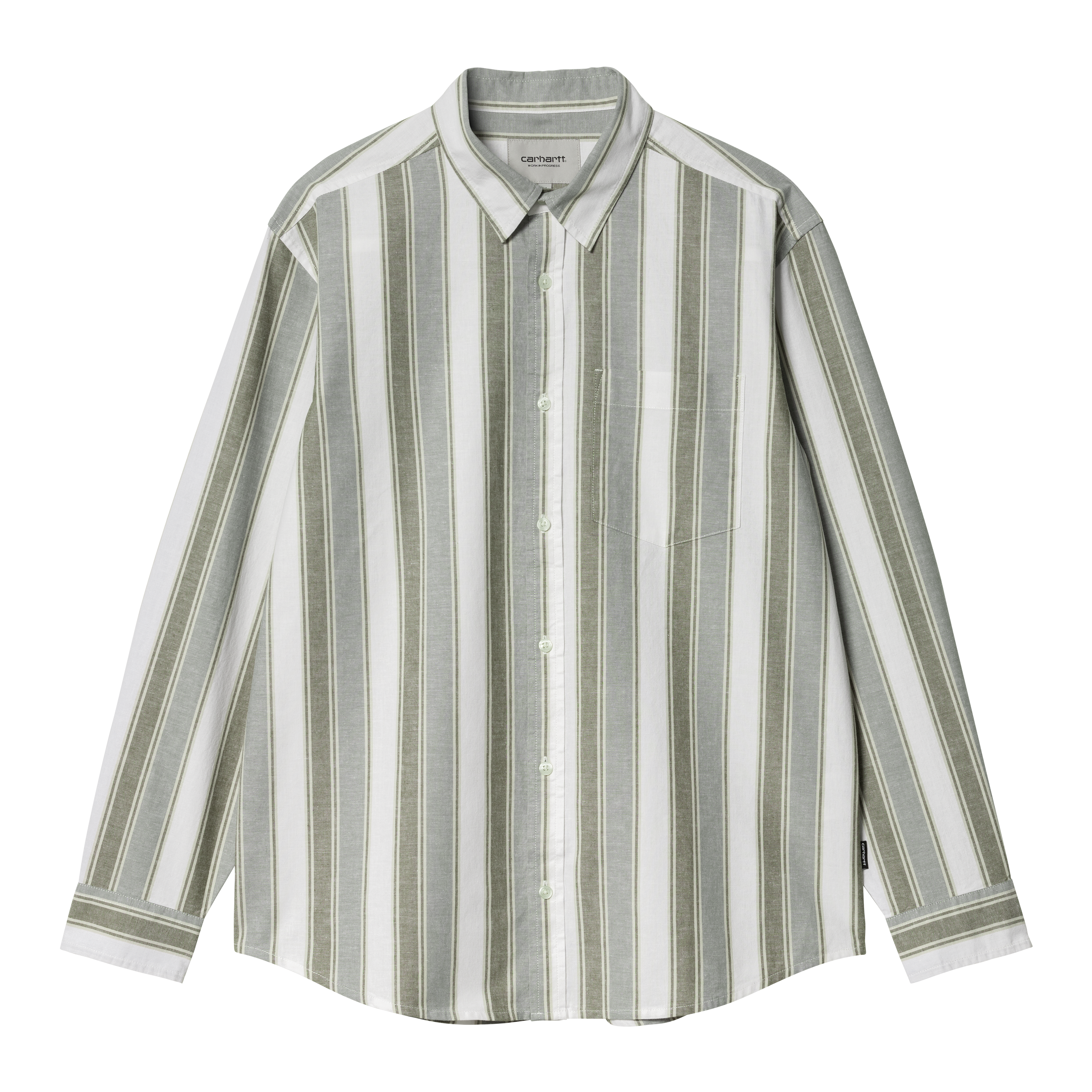 Carhartt WIP Long Sleeve Kendricks Shirt in Grün