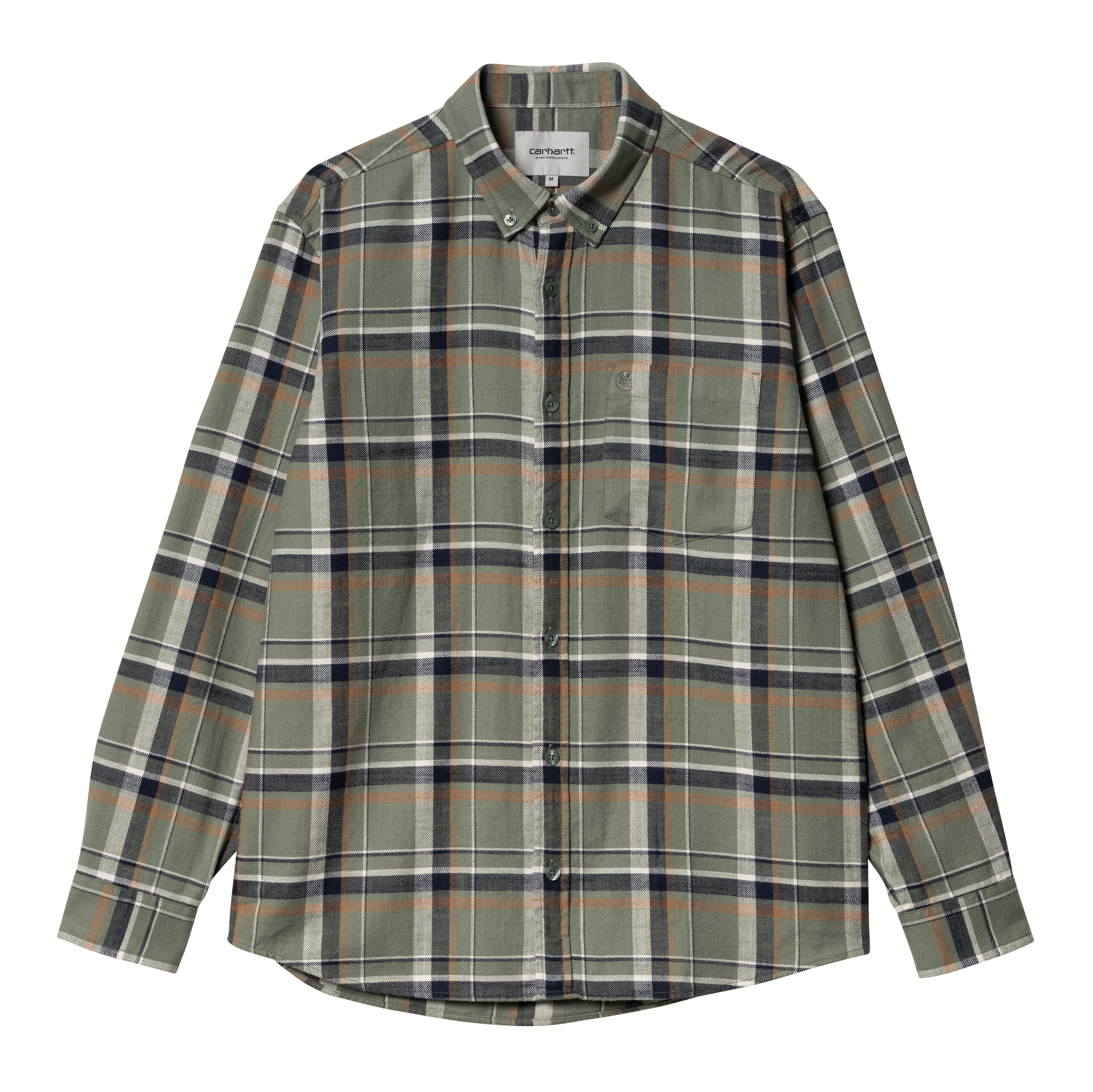 Carhartt WIP Long Sleeve Swenson Shirt in Green