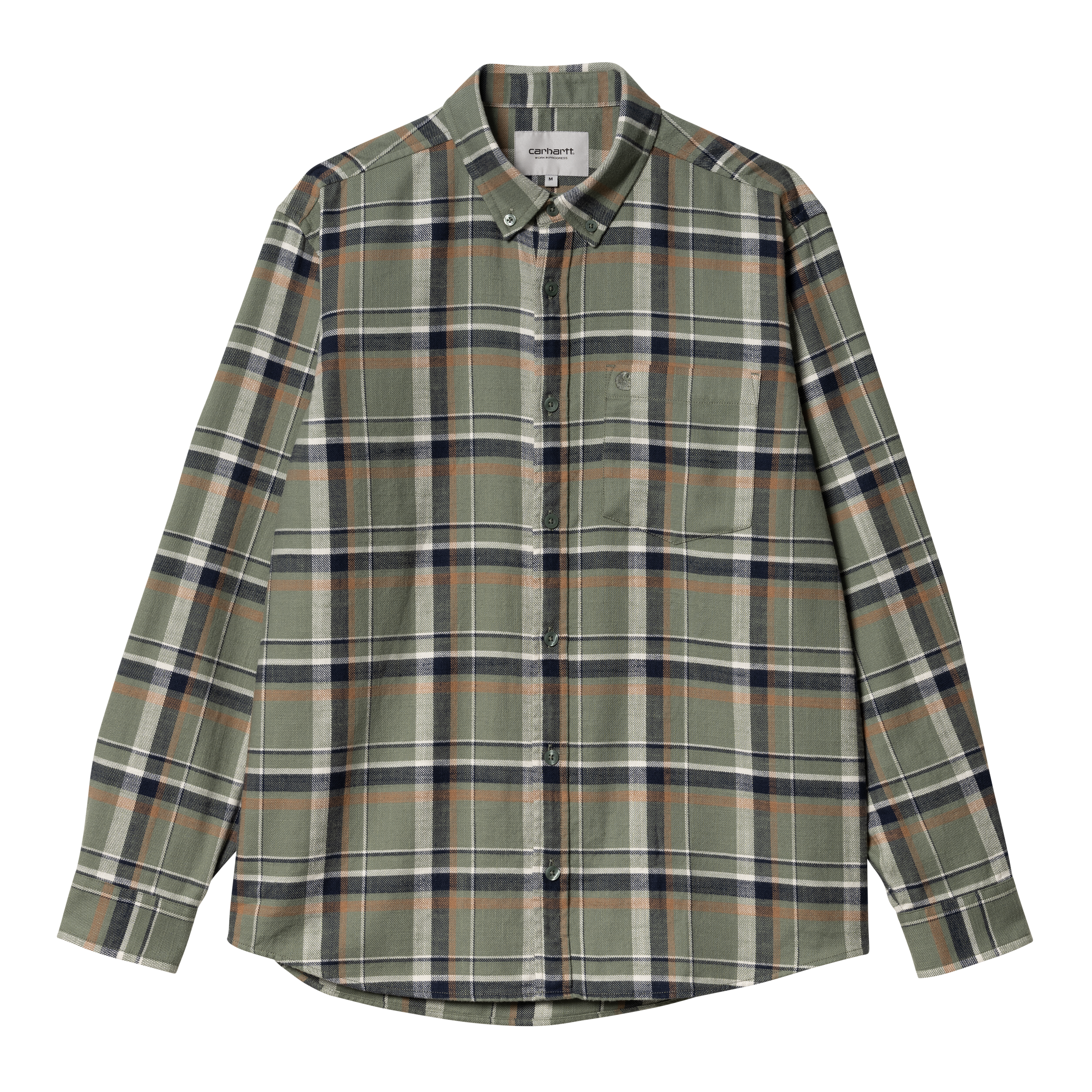 Carhartt WIP Long Sleeve Swenson Shirt en Verde