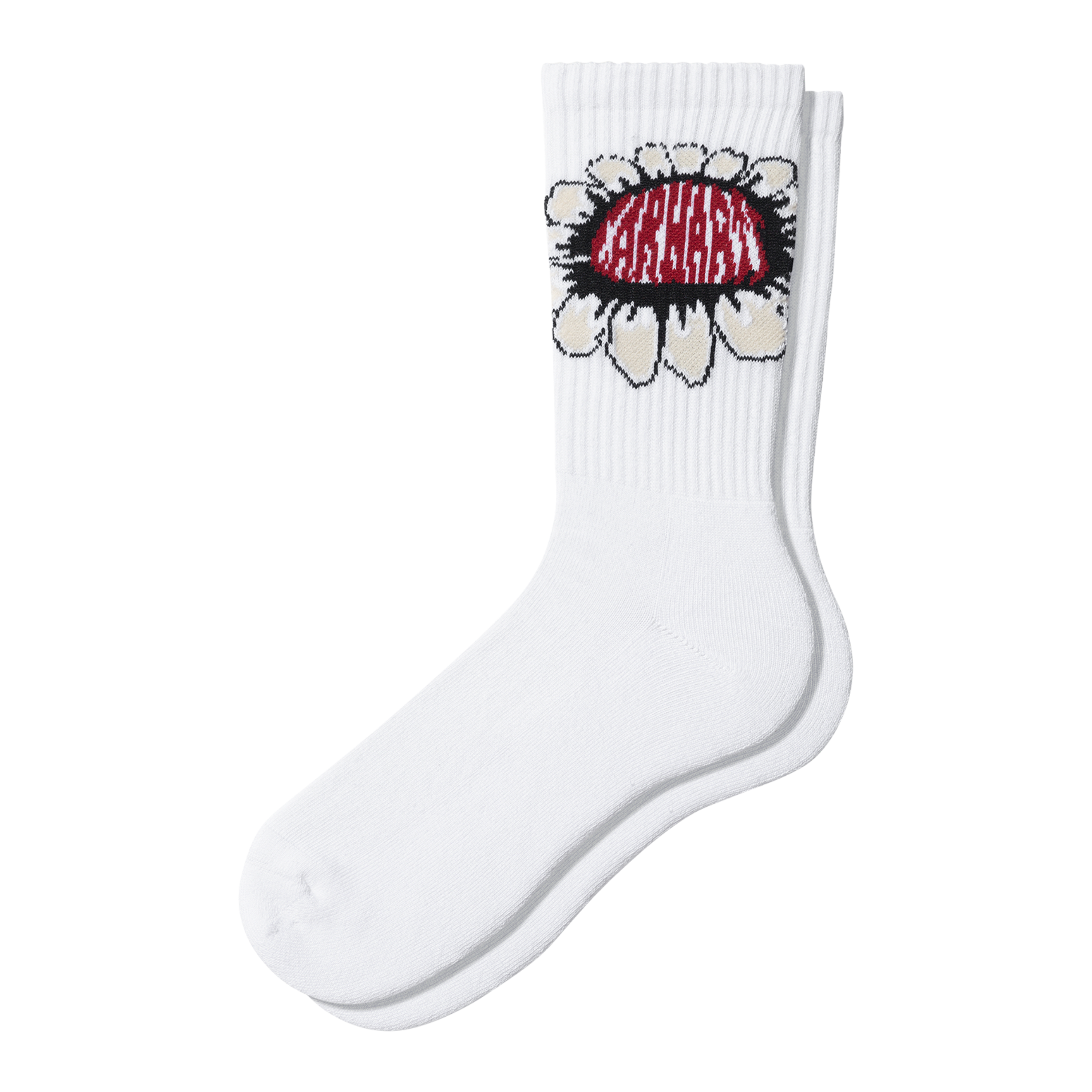 Carhartt WIP Pixel Flower Socks in Bianco