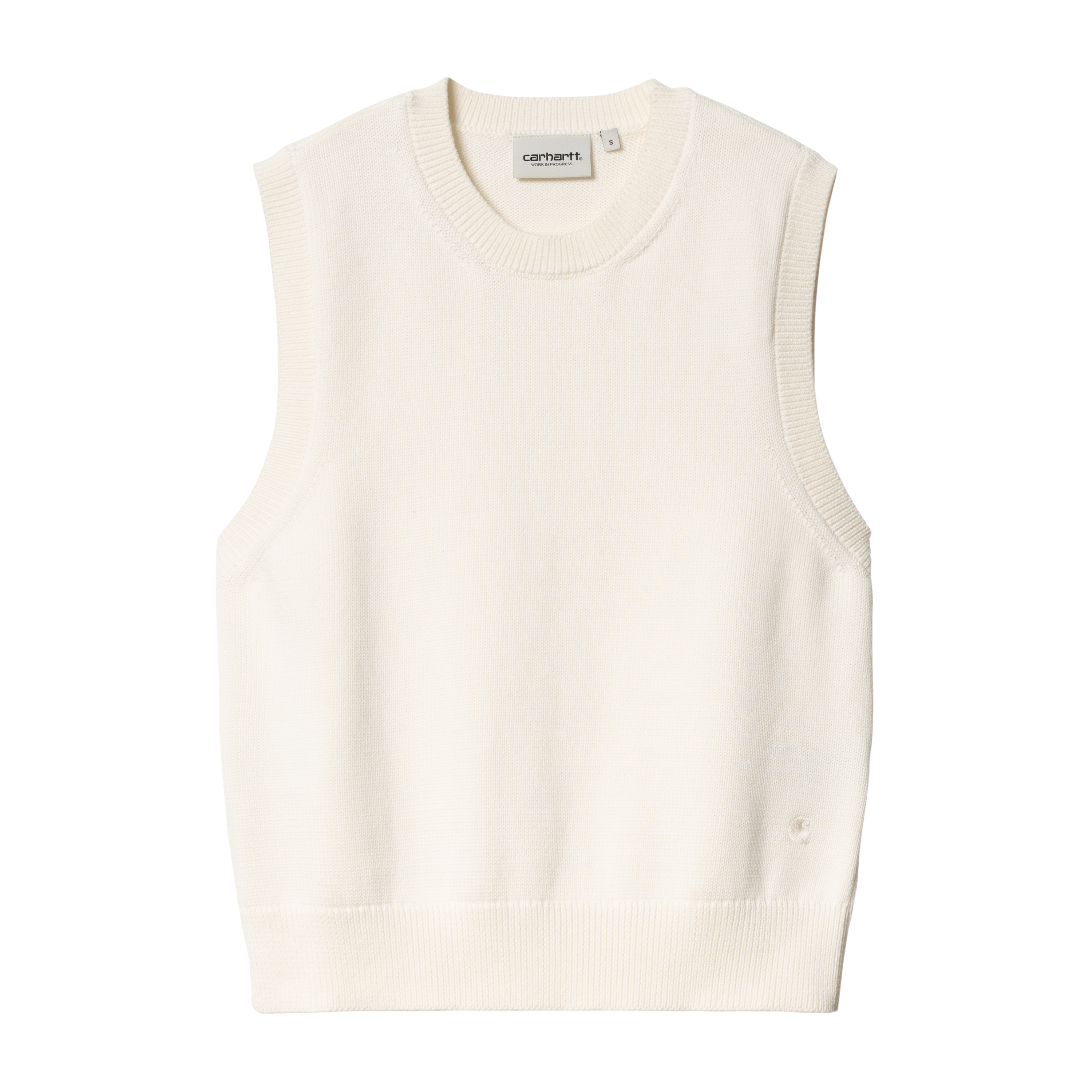 Carhartt WIP Women’s Chester Vest Sweater Blanc