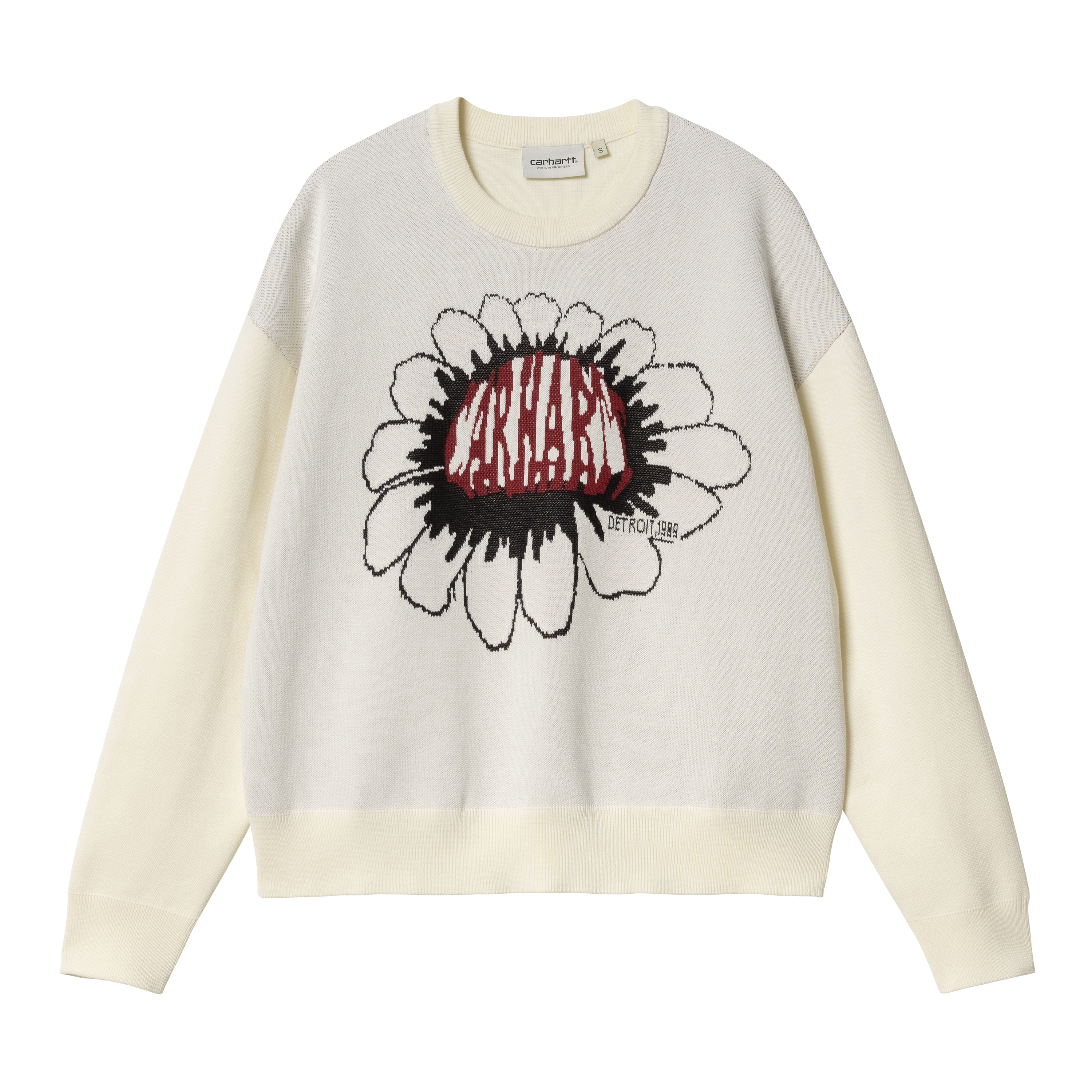 Carhartt WIP Women’s Pixel Flower Sweater em Branco