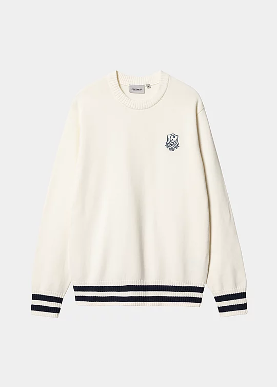 Carhartt WIP Cambridge Sweater in Bianco