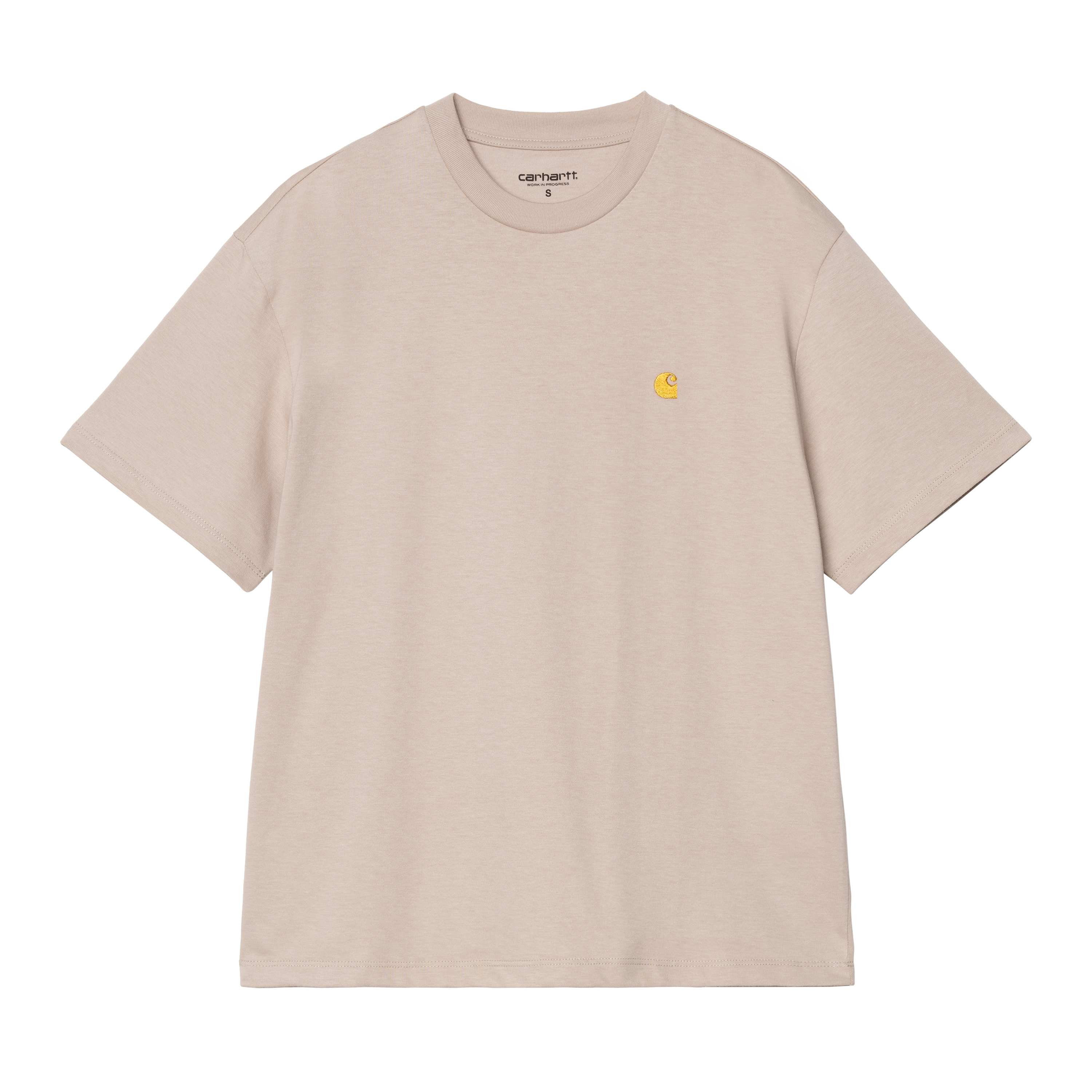 Carhartt WIP Women’s Short Sleeve Chase T-Shirt in Beige