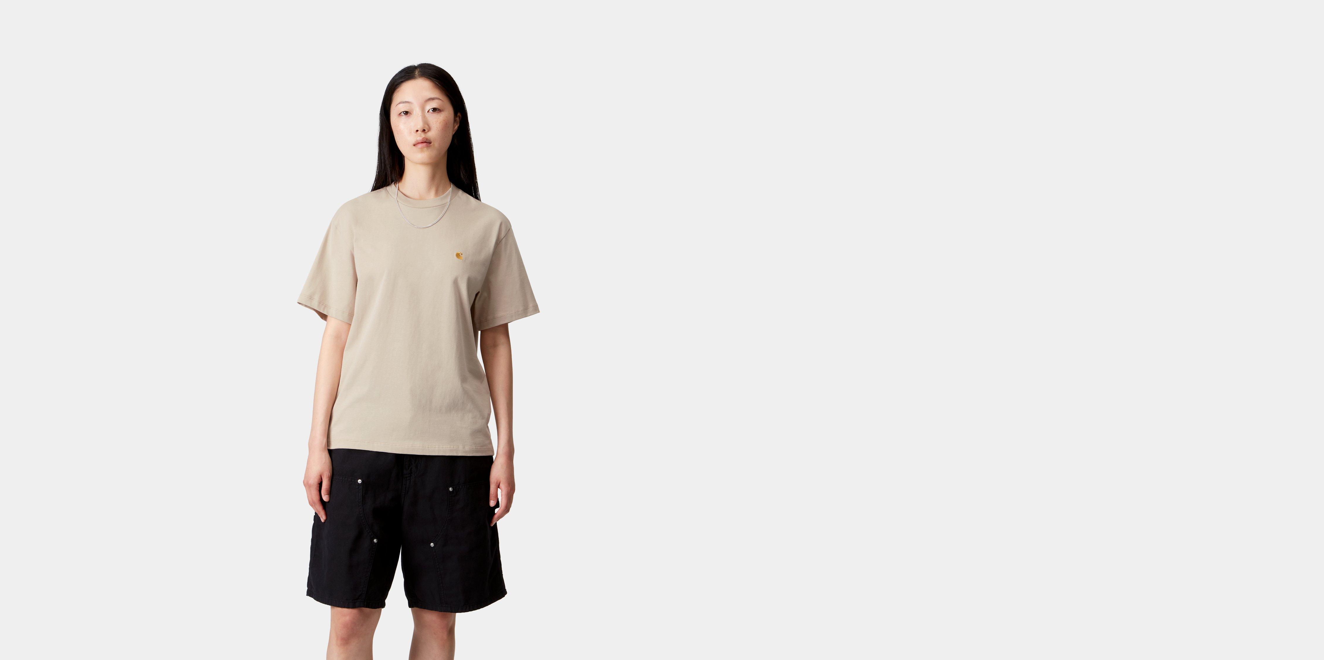 Carhartt WIP W' S/S Chase T-Shirt Fleur De Sel / Gold | beige | S | Women