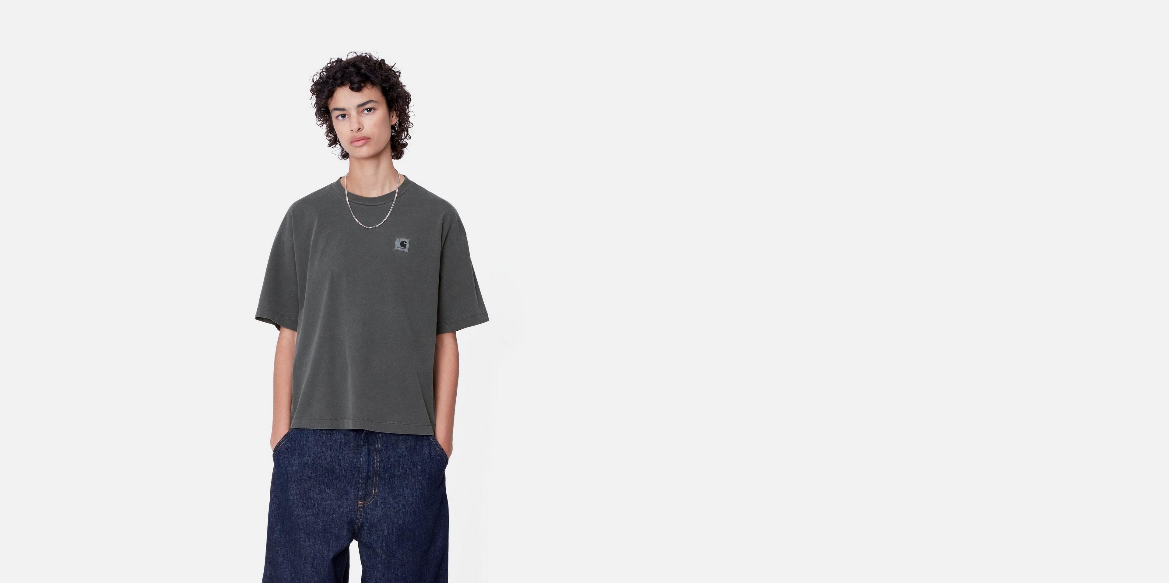 ★ドイツ発*carhartt WIP*新作*Nelson Tシャツ/GRAPHITE★ Carhartt WIP S/S Nelson T-Shirt, Graphite | Official Online