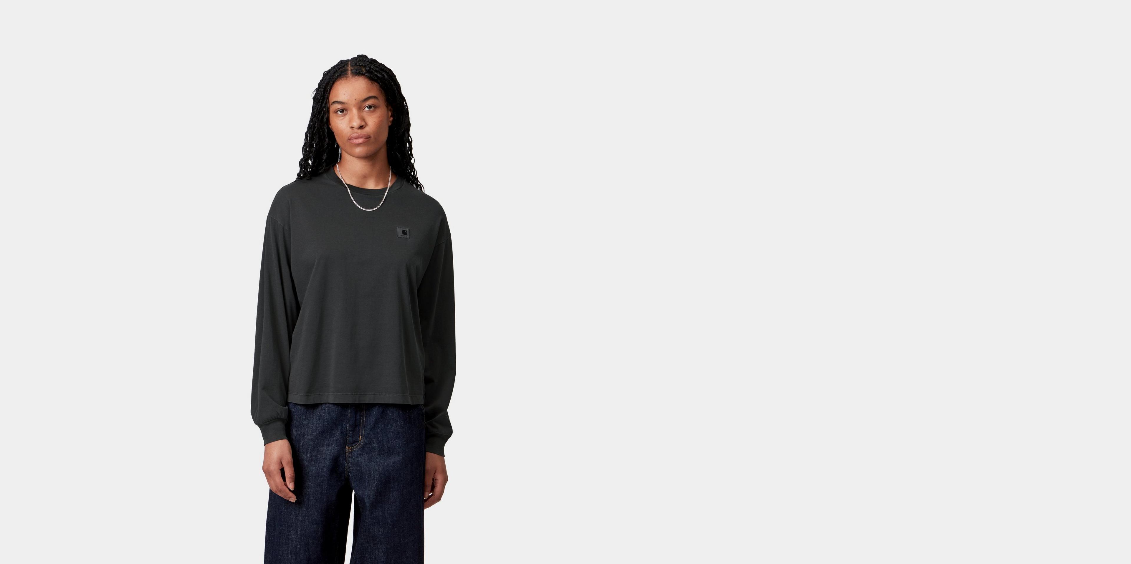 Carhartt WIP W' L/S Nelson T-Shirt, Black | Official Online