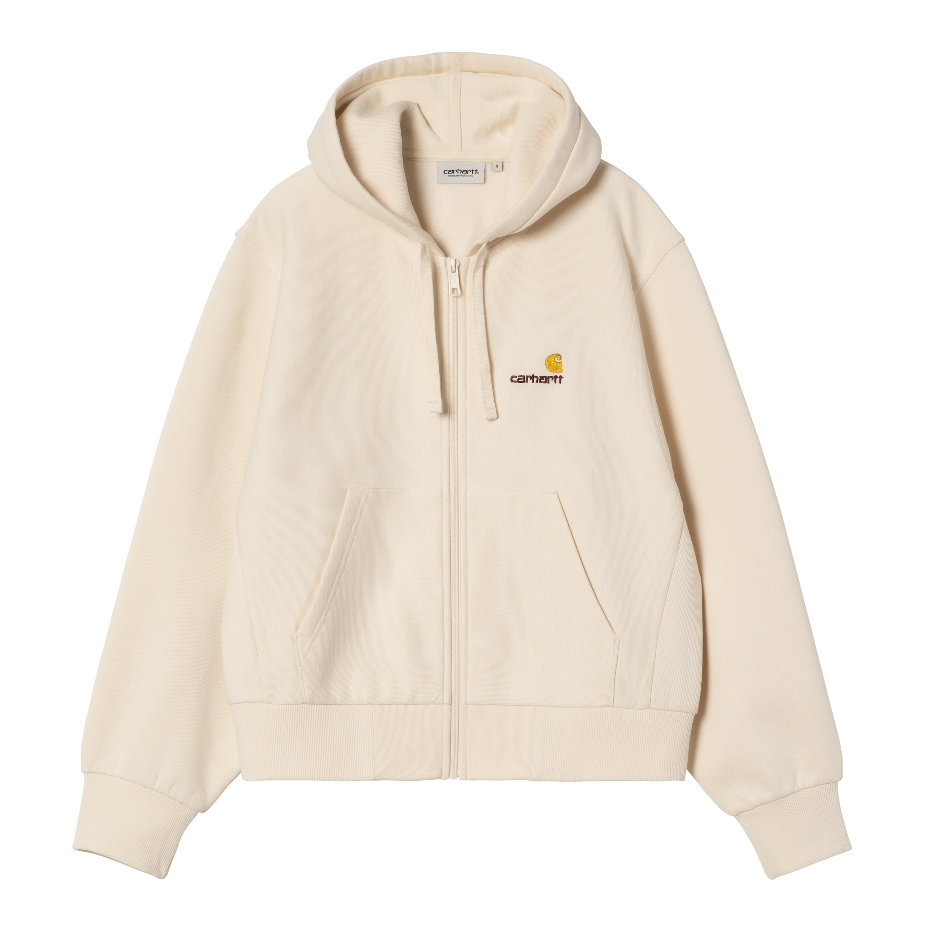 Carhartt WIP W' Hooded American Script Jacket, Natural