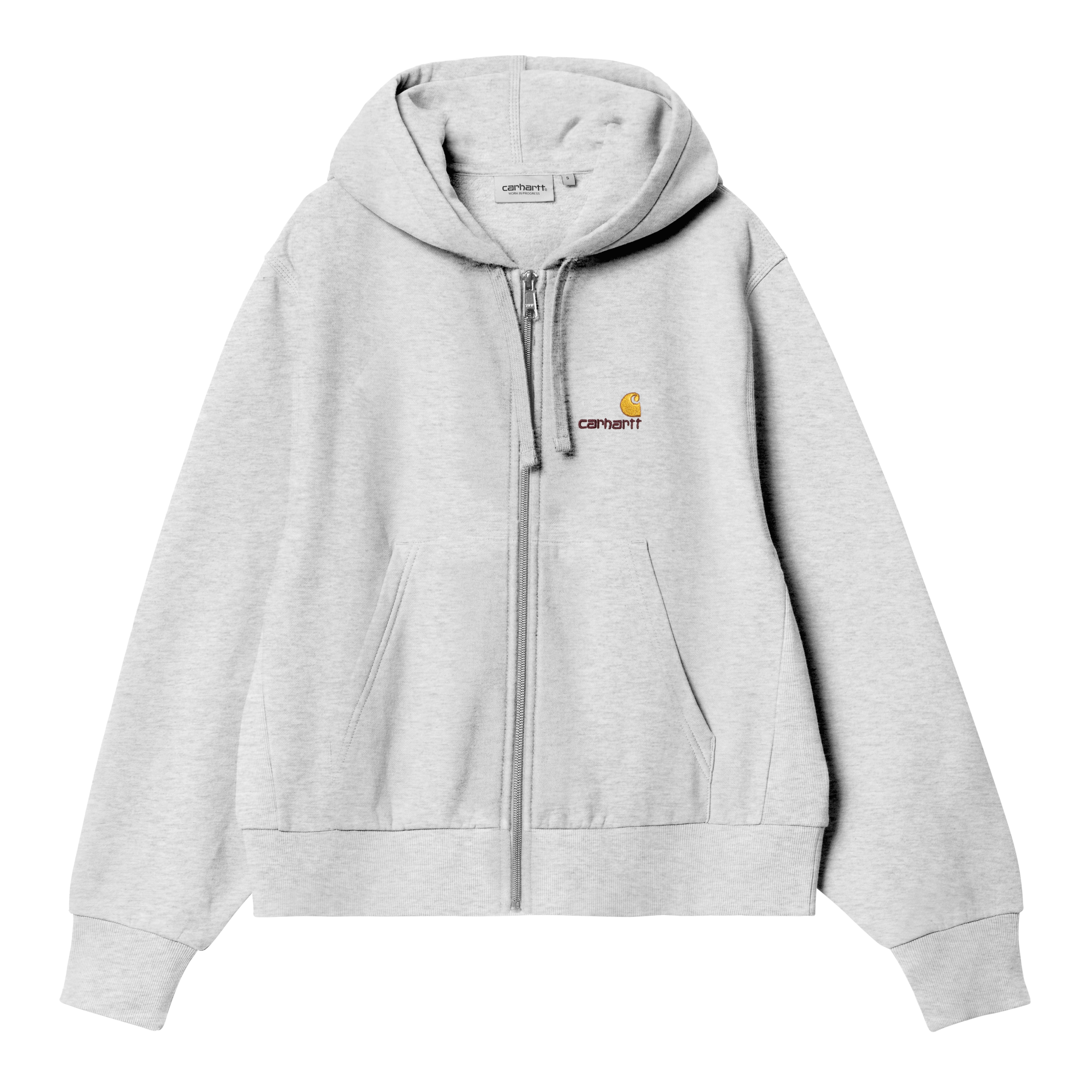 Carhartt WIP Women’s Hooded American Script Jacket in Grey