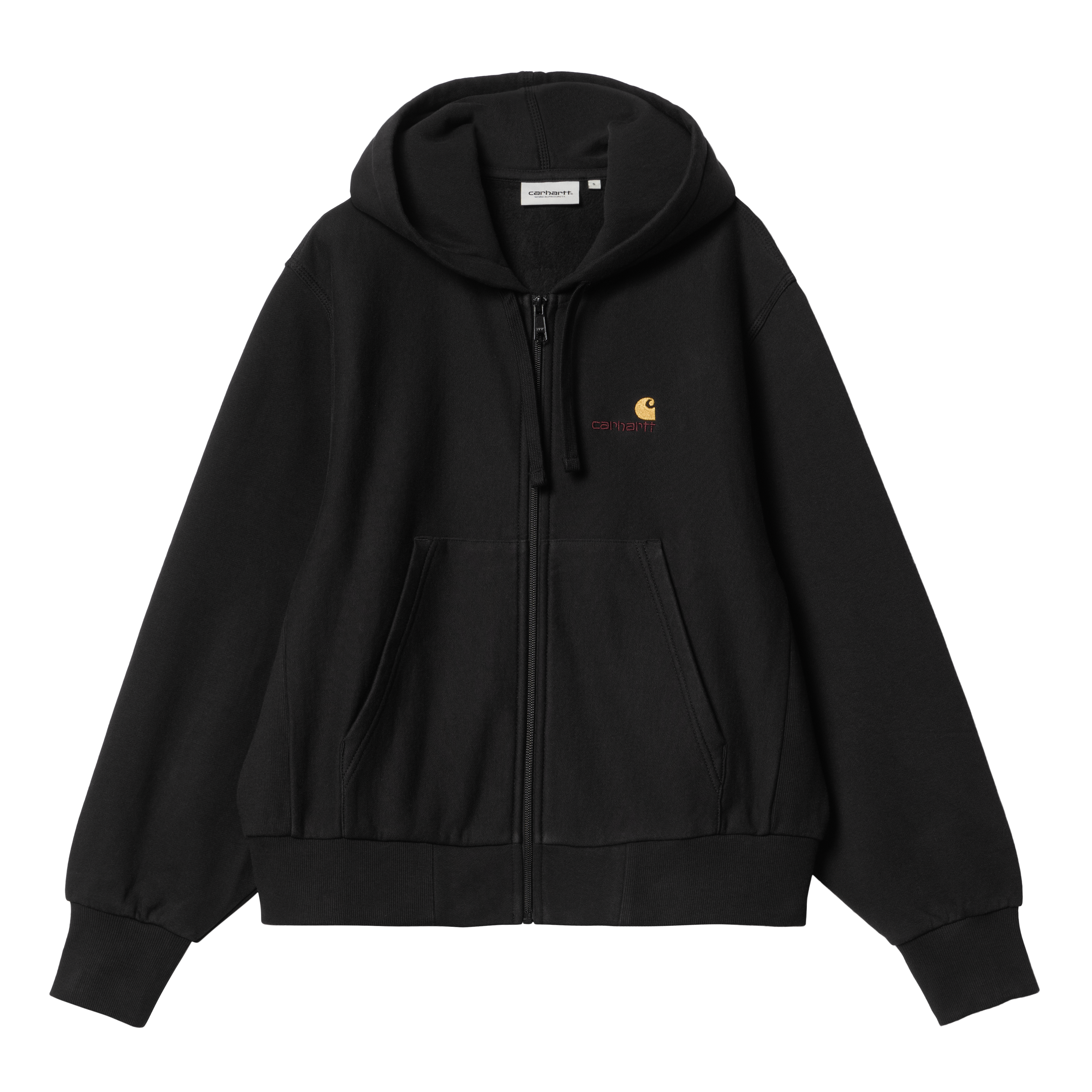 【Carhartt】'American Script' フーディ ブラック アメリカンスクリプトフーデッドスウェット