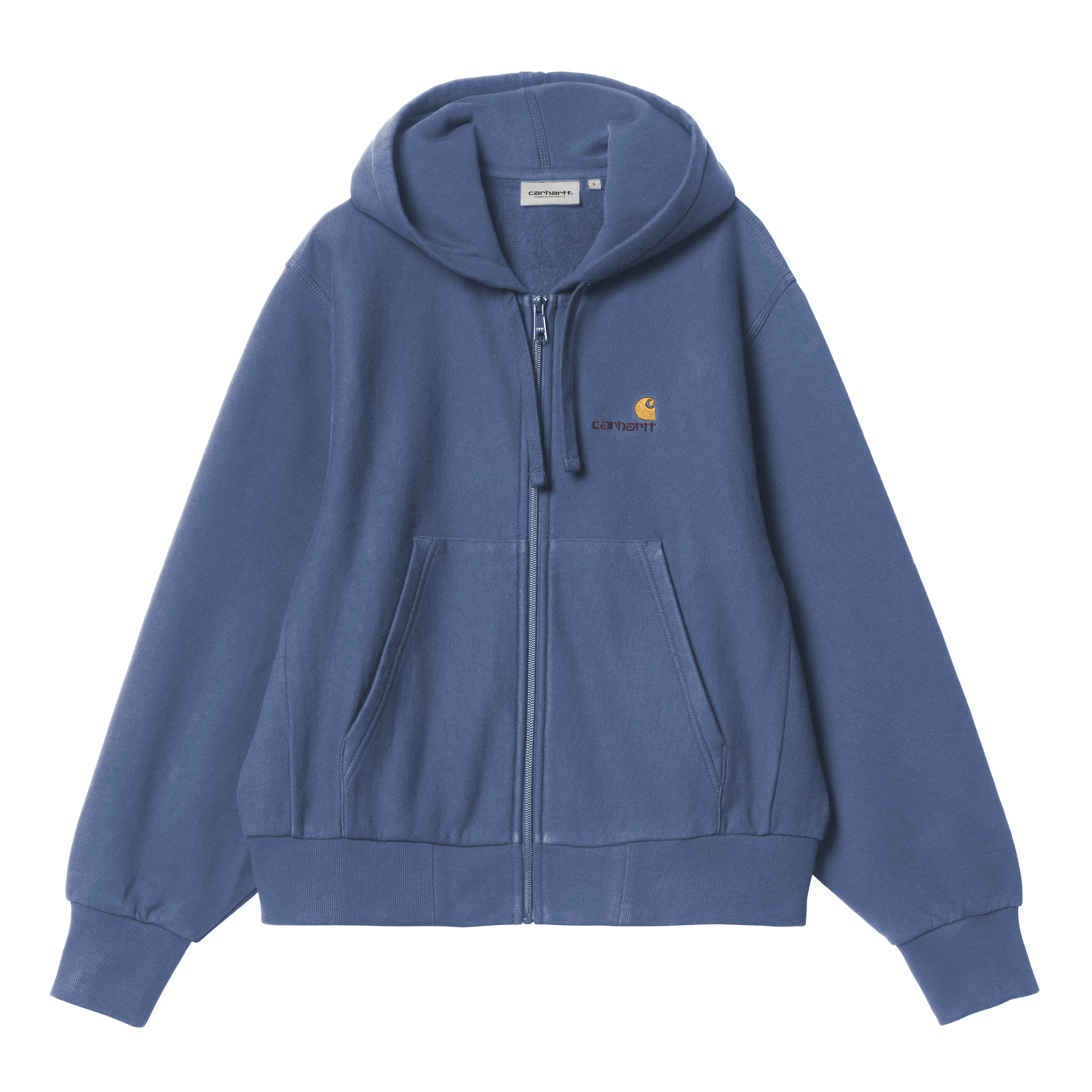 Carhartt WIP Women’s Hooded American Script Jacket in Blue