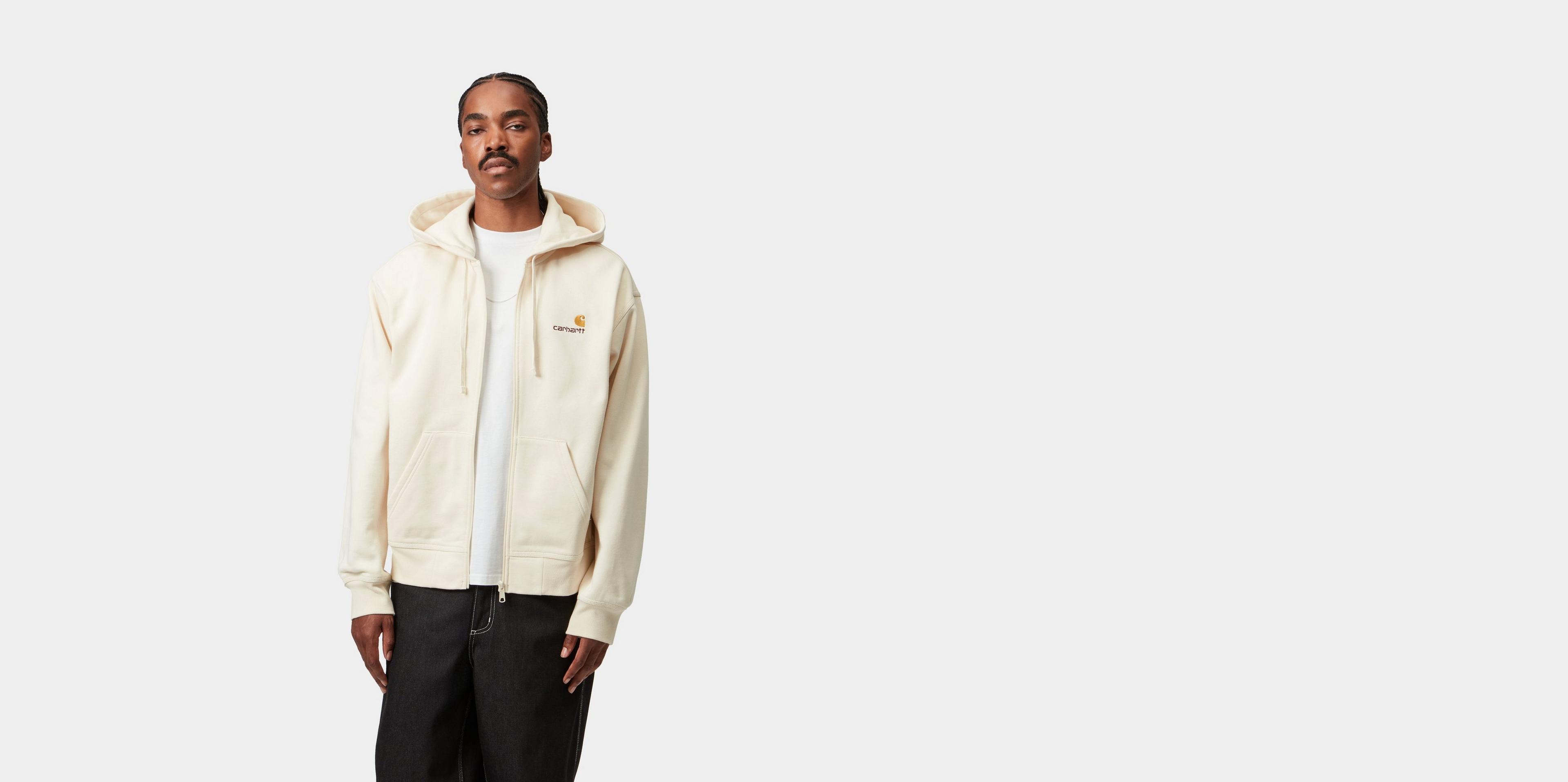 【送料&関税込】Carhartt Biscuit Cotton Hooded American Scri Carhartt WIP Hooded American Script Jacket, Sienna