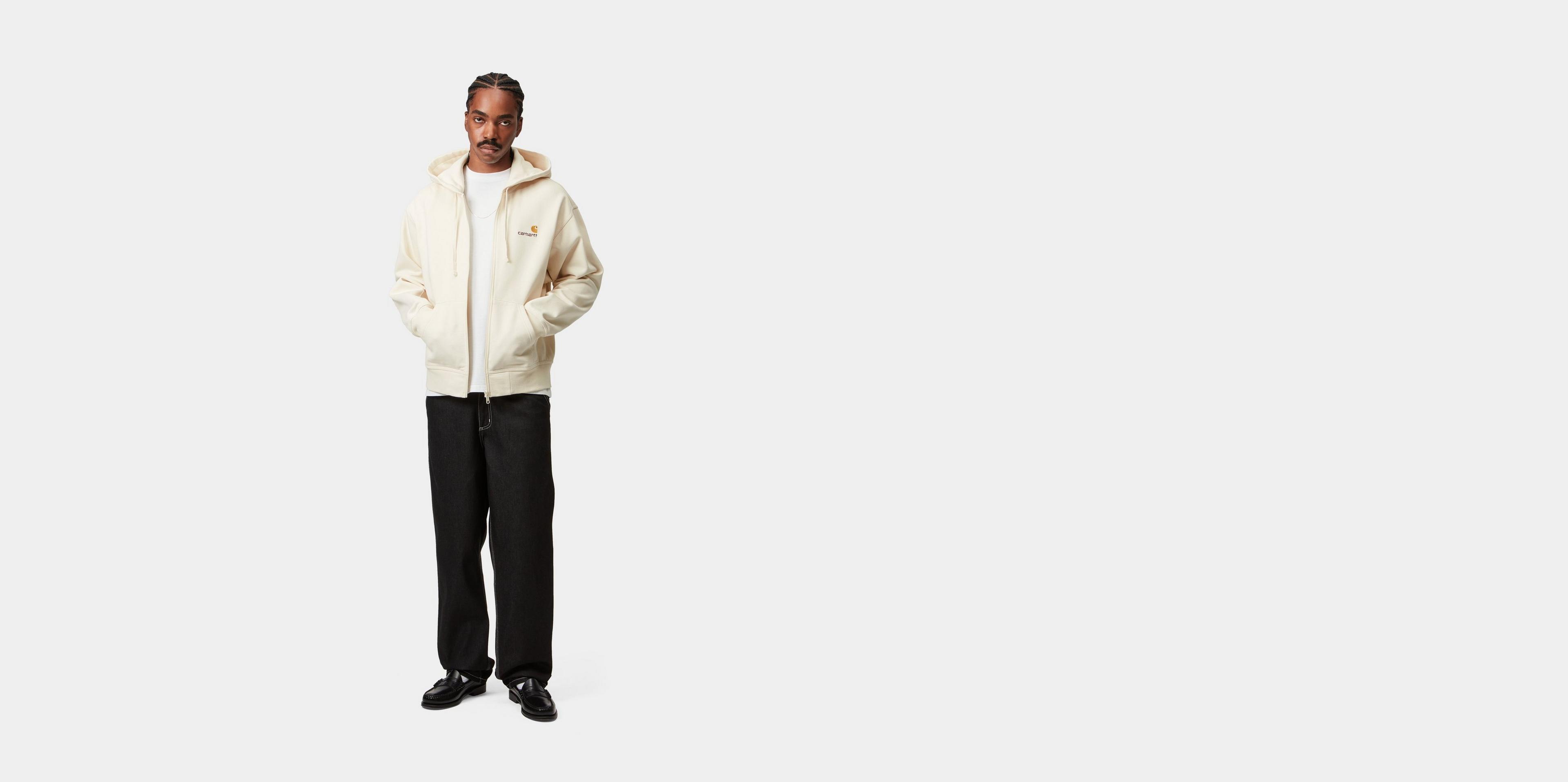 Carhartt WIP Hooded American Script Jacket, Natural