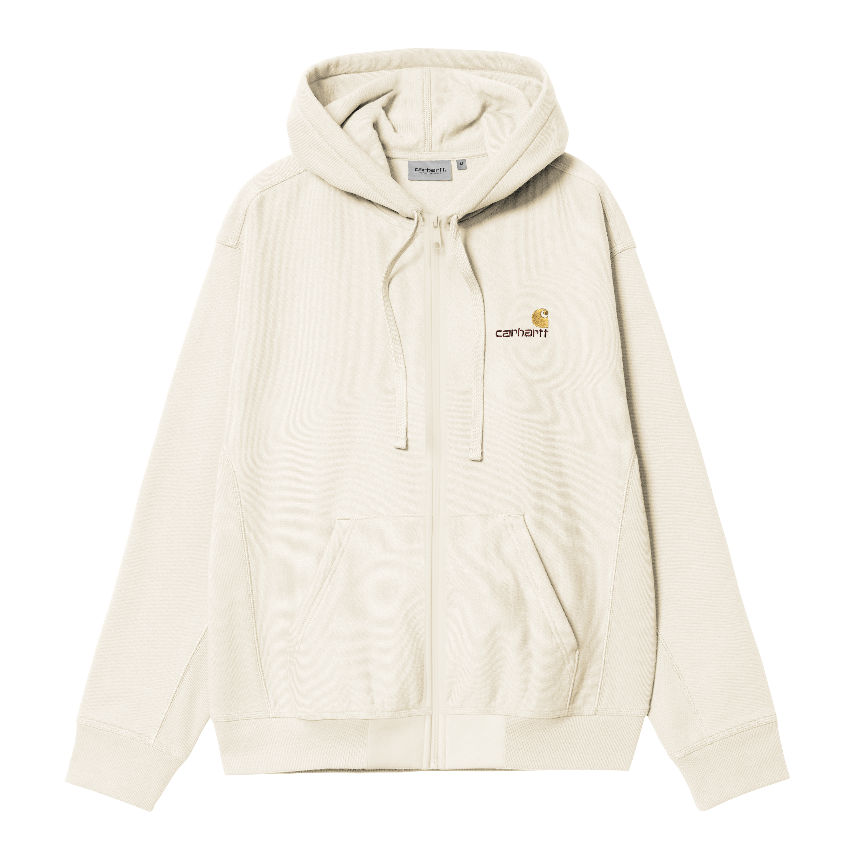 Carhartt WIP Hooded American Script Jacket in Beige