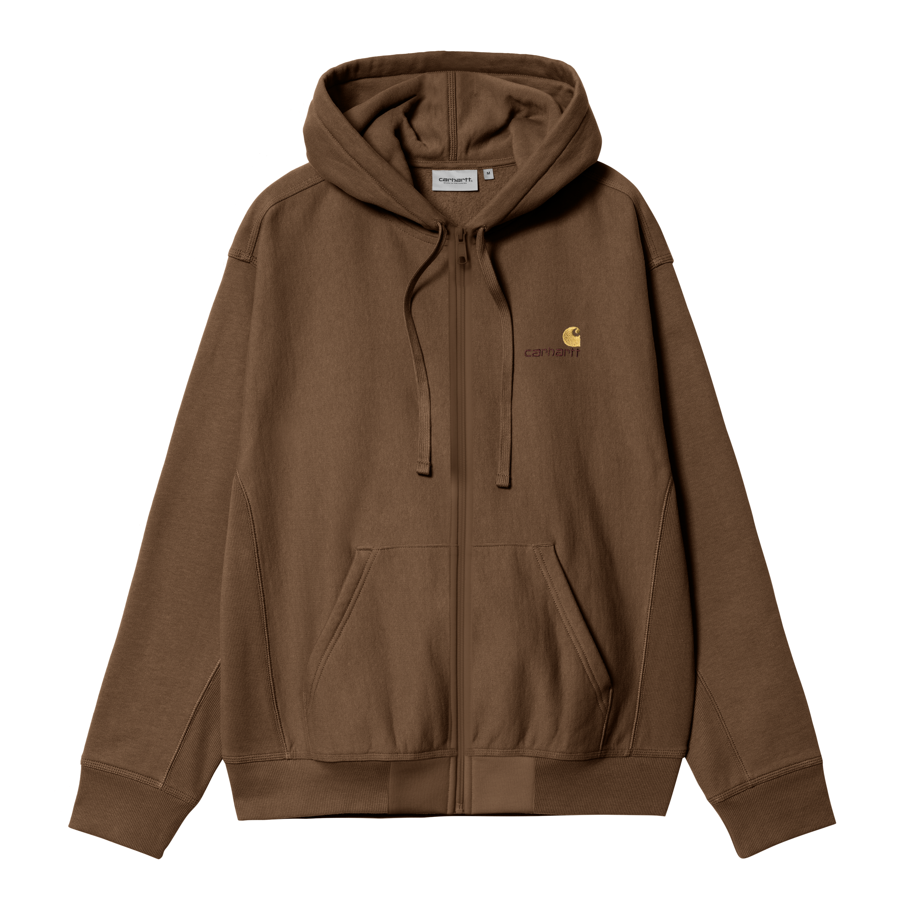 Carhartt WIP Hooded American Script Jacket in Braun