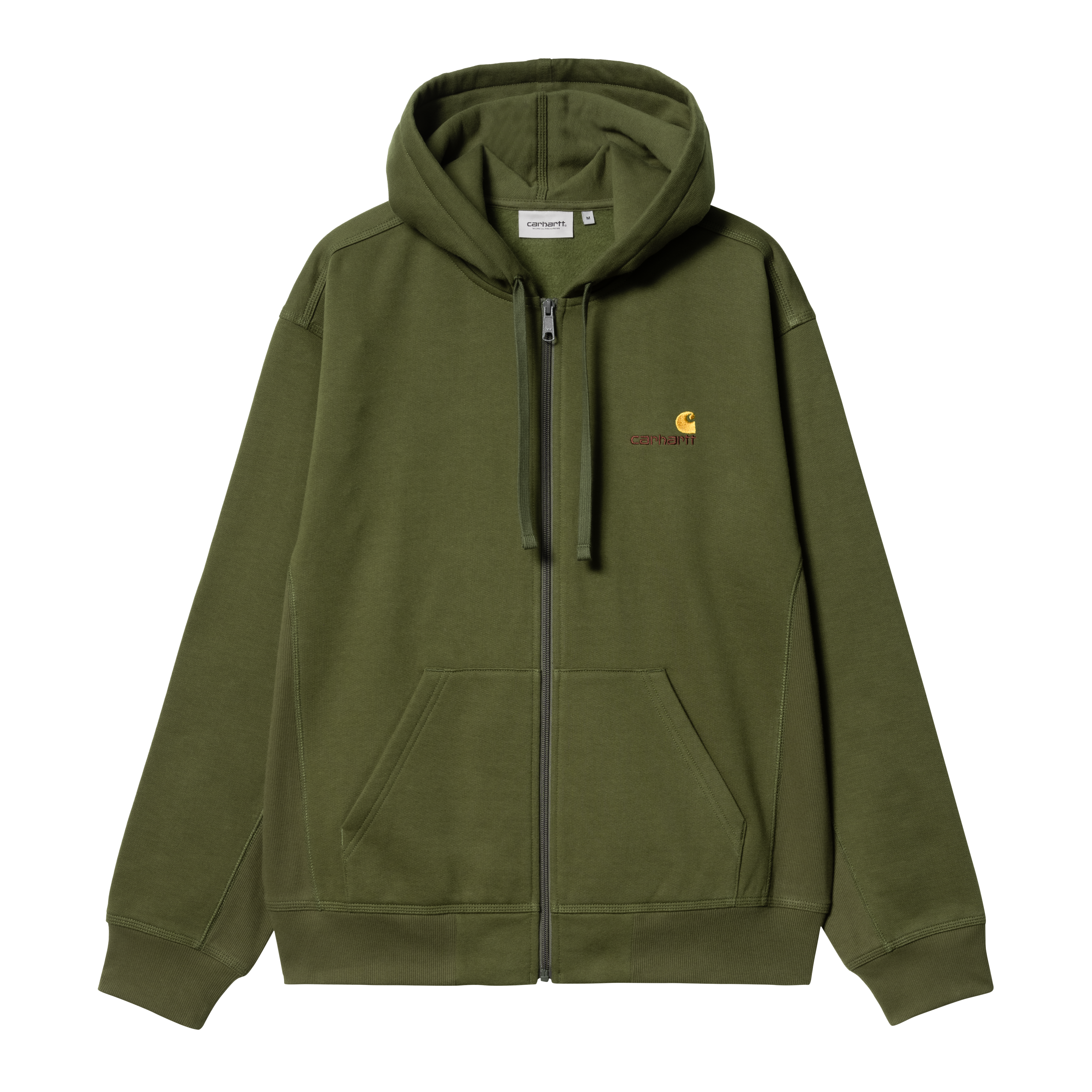 Carhartt WIP Hooded American Script Jacket in Verde