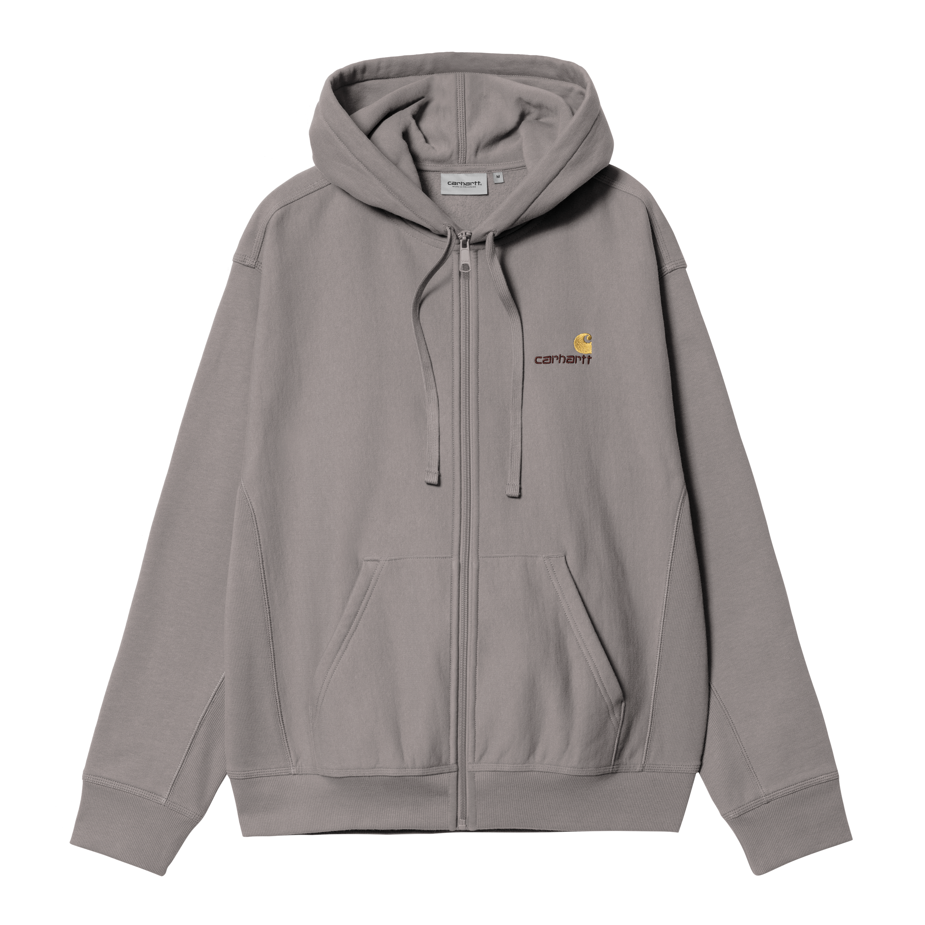 Carhartt WIP Hooded American Script Jacket en Gris