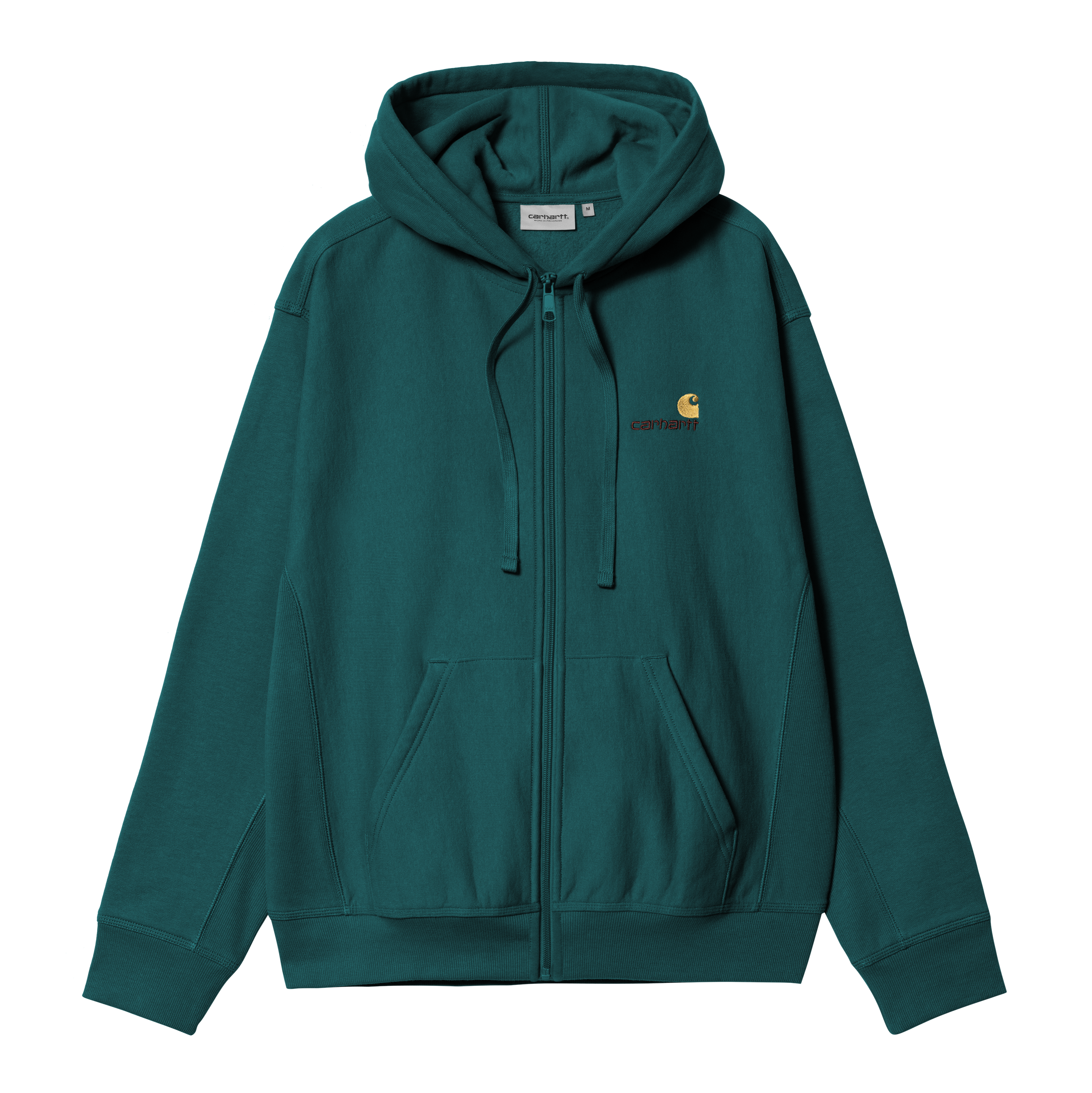 Carhartt WIP Hooded American Script Jacket in Verde