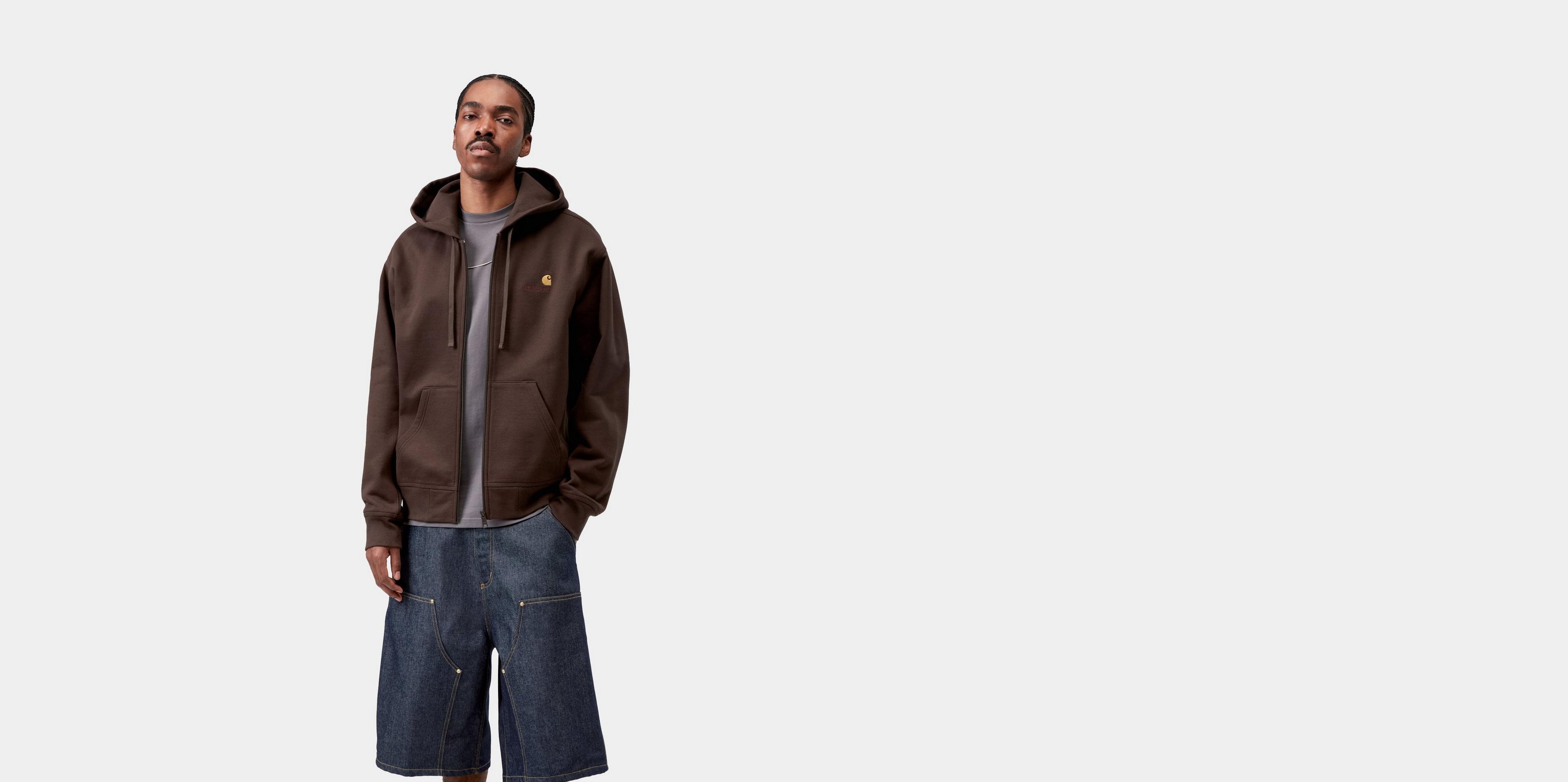 Carhartt WIP Hooded American Script Jacket, Palisander | Official