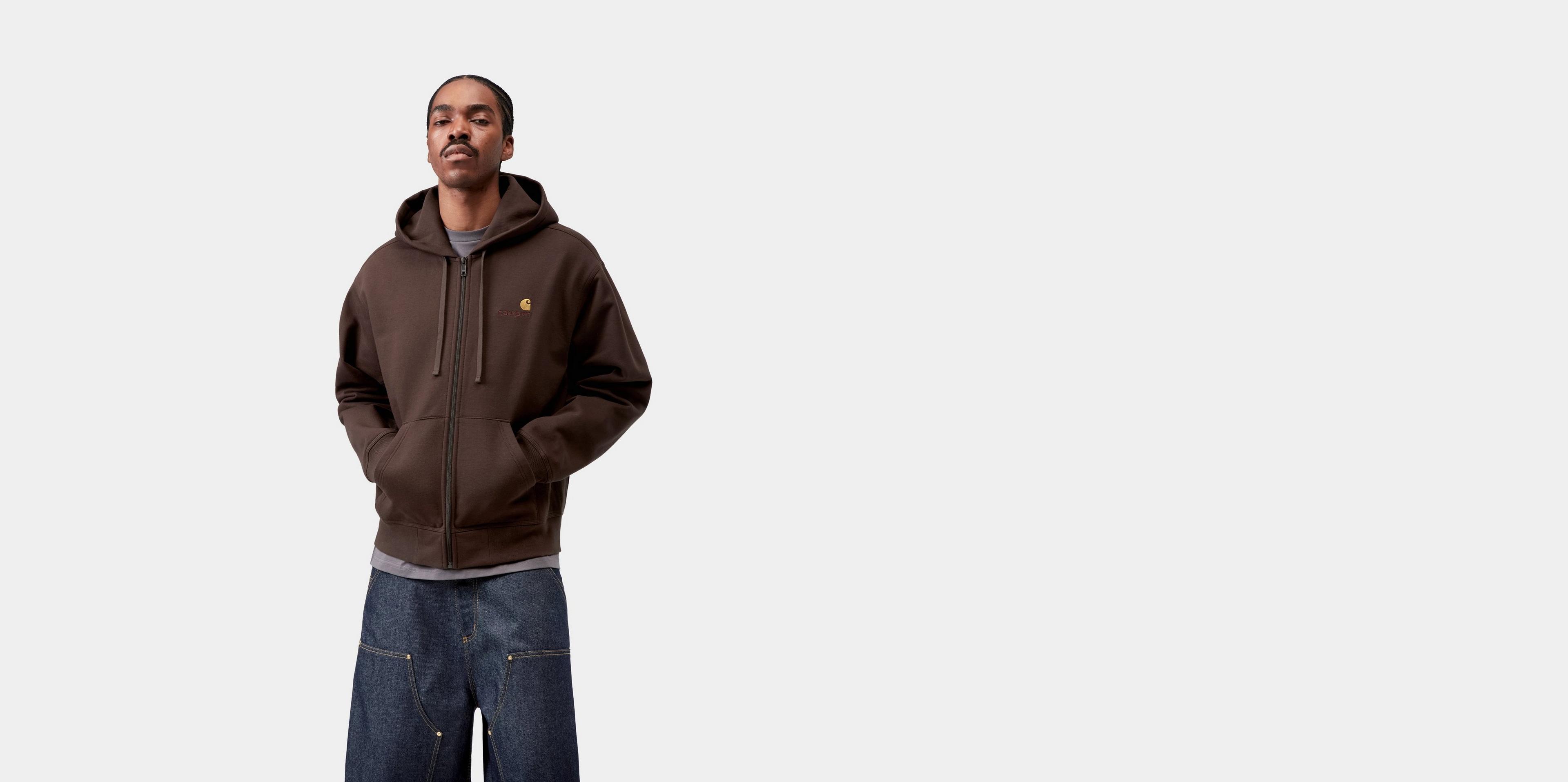 Carhartt WIP Hooded American Script Jacket, Palisander | Official
