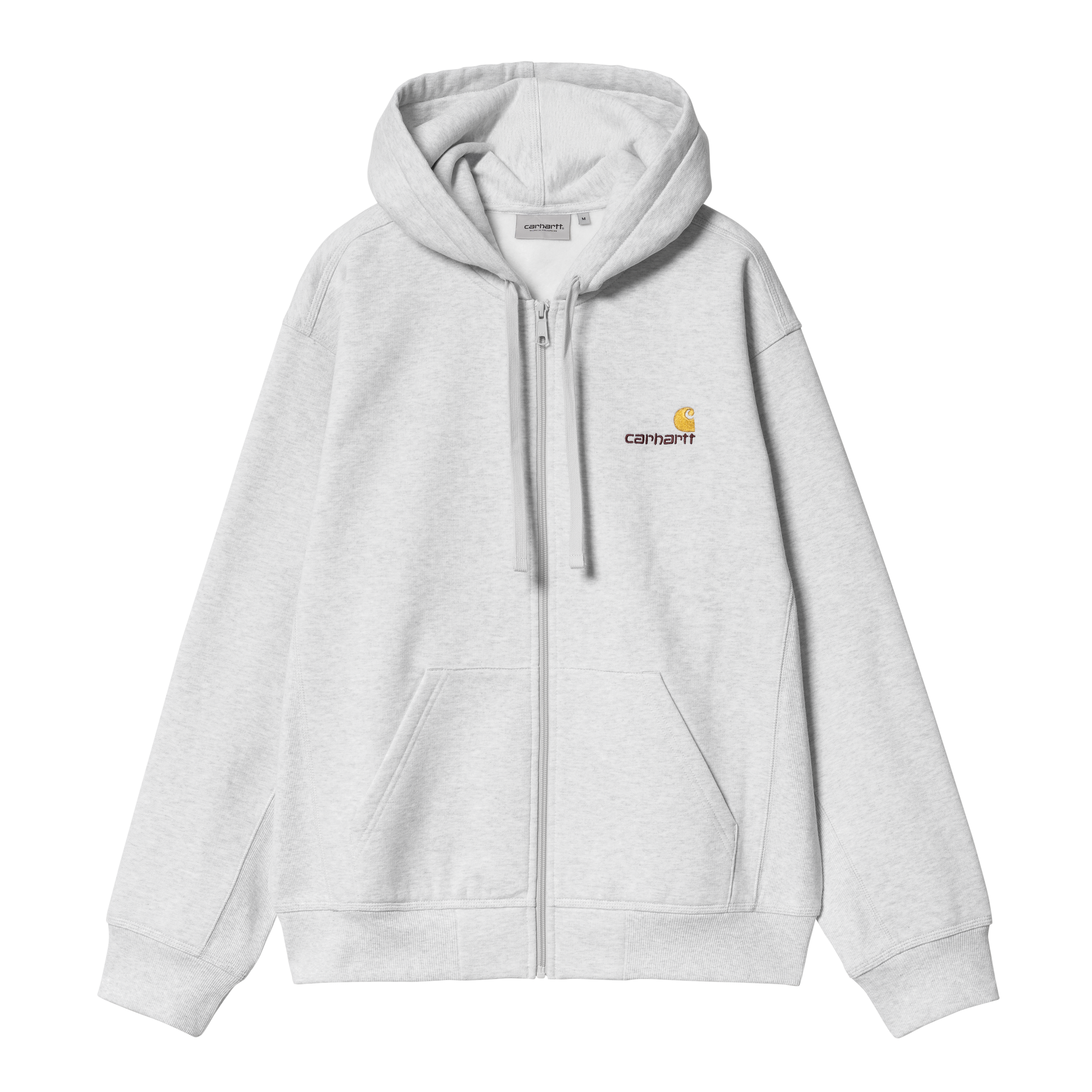 Carhartt WIP Hooded American Script Jacket in Grey