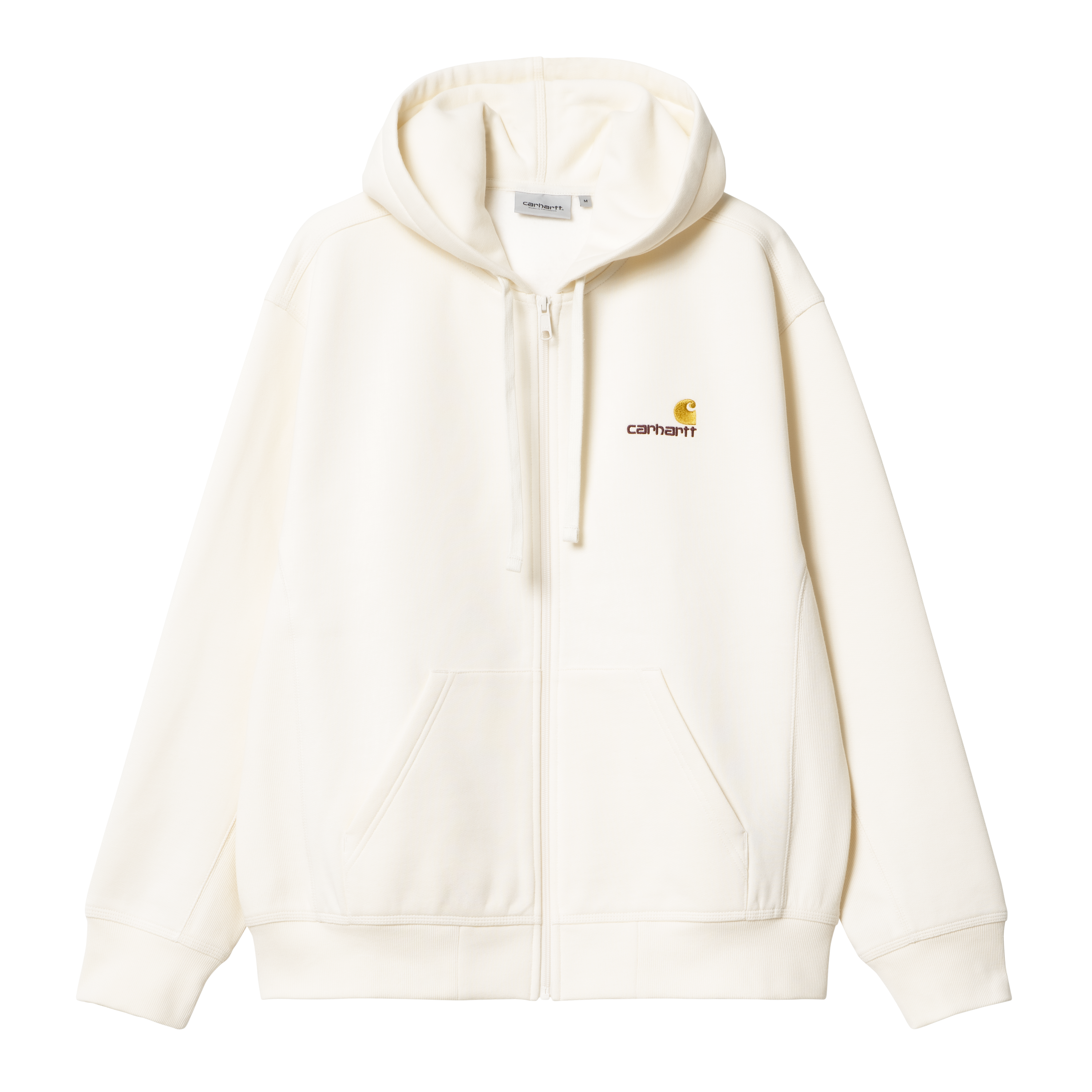 Carhartt WIP Hooded American Script Jacket in Bianco