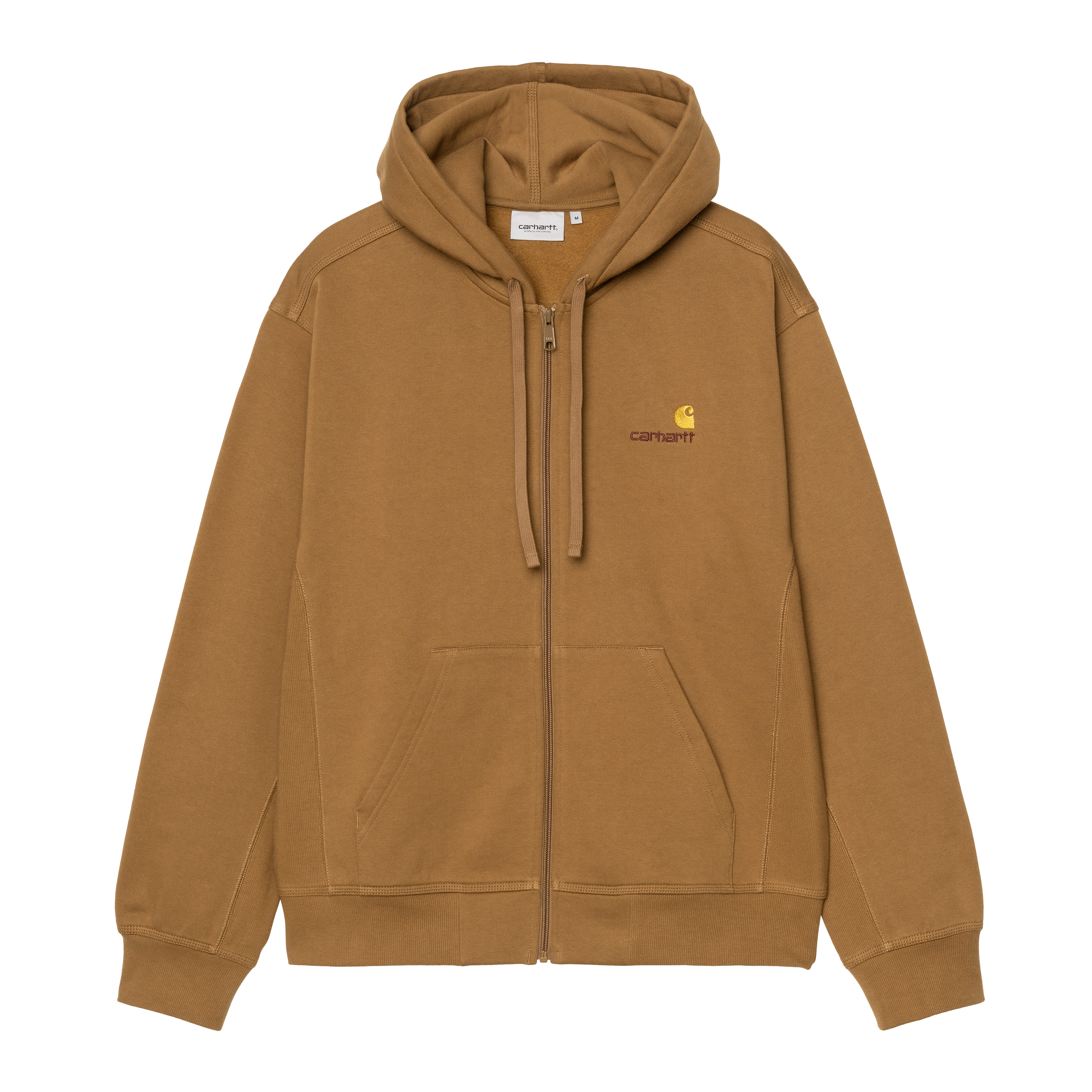 Carhartt WIP Hooded American Script Jacket, Hamilton Brown