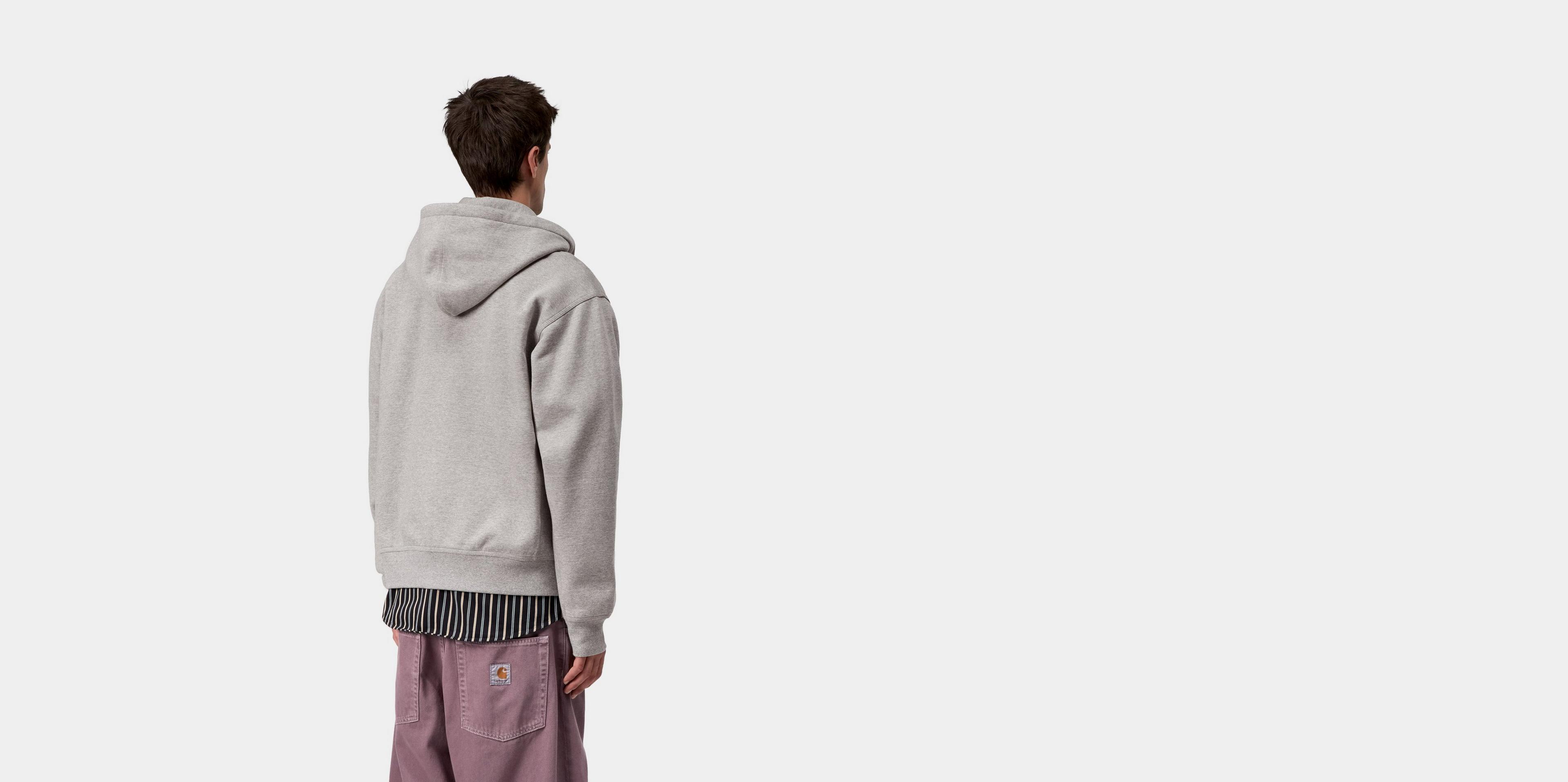 カーハート　アンカレッジパーカー　N3B モッズコート　メンズM グレー Carhartt WIP Hooded American Script Jacket, Grey Heather