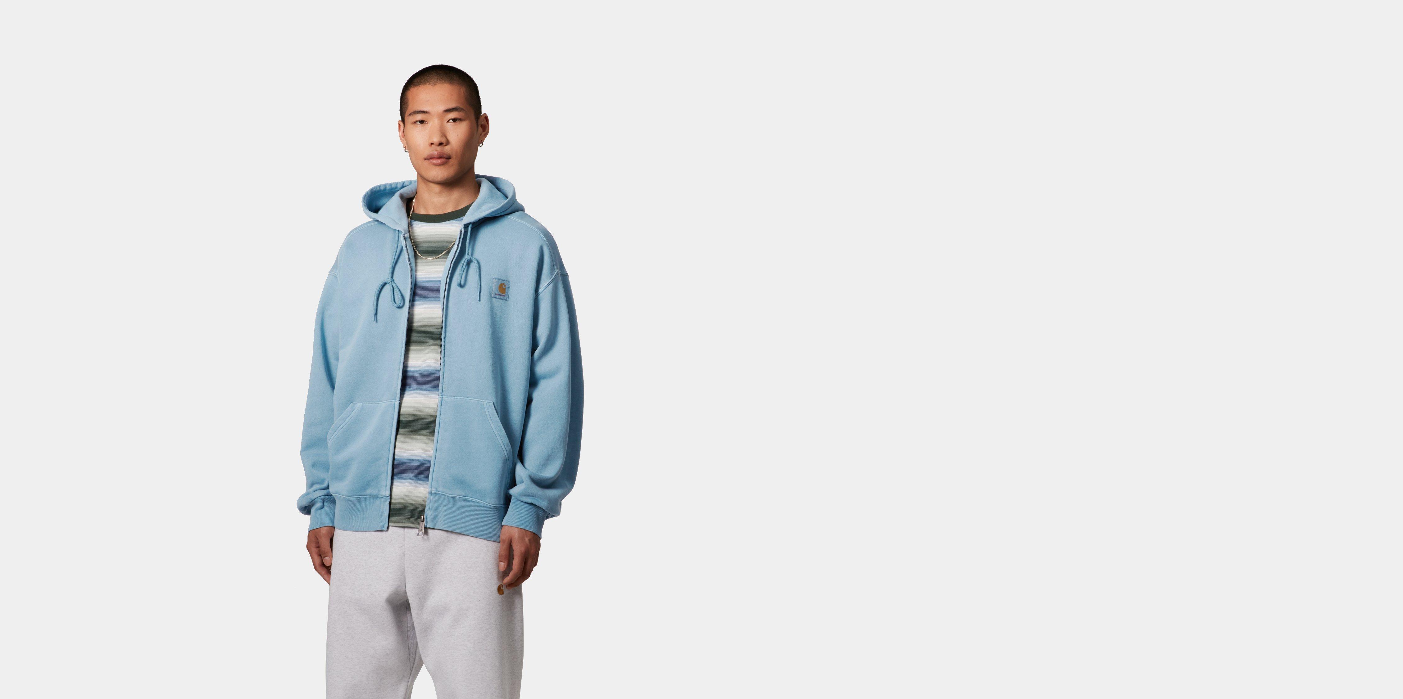 Carhartt WIP Hooded Nelson Jacket, Clay Blue | Official