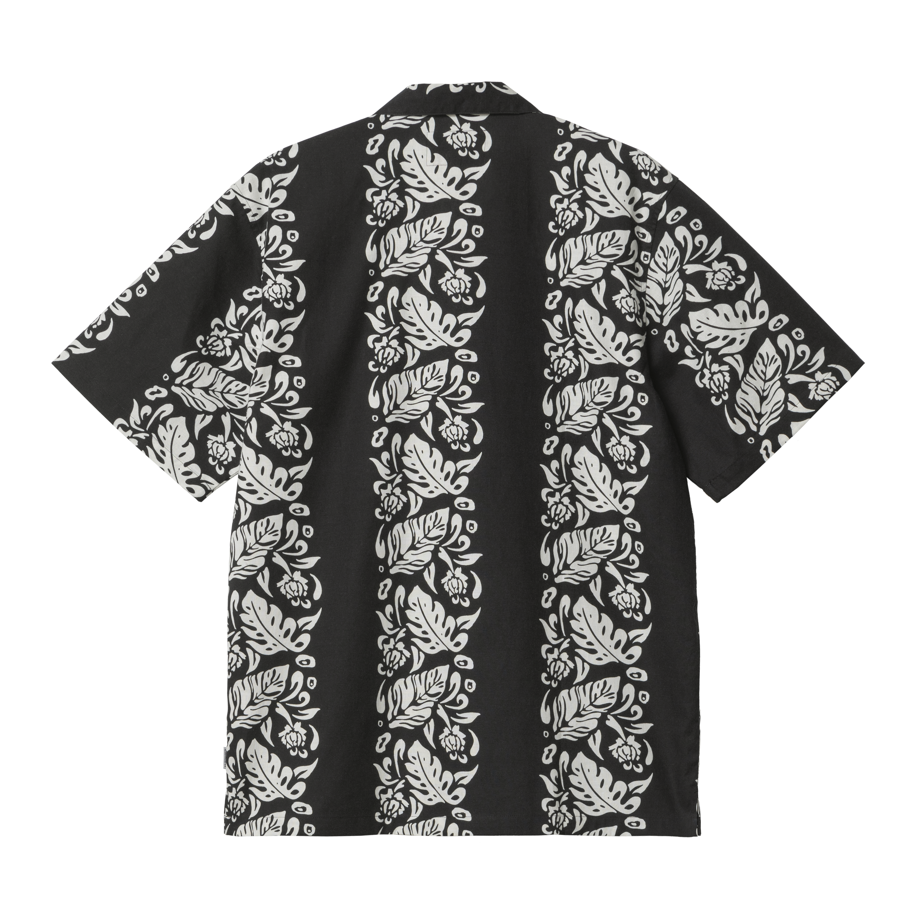 Carhartt WIP S S Floral Shirt Floral Stripe Black Wax Official Online Store