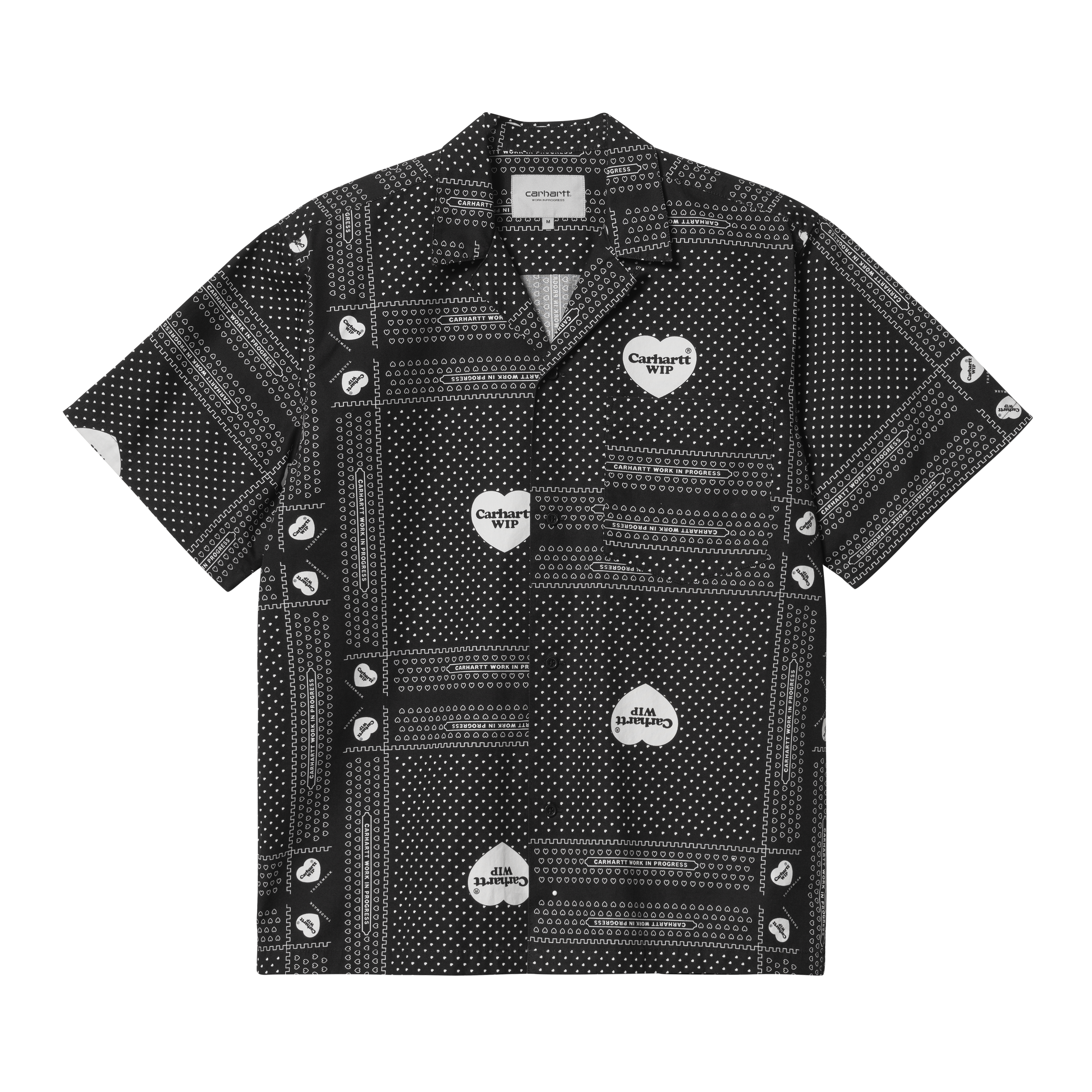 Carhartt WIP Short Sleeve Heart Bandana Shirt in Multicolor