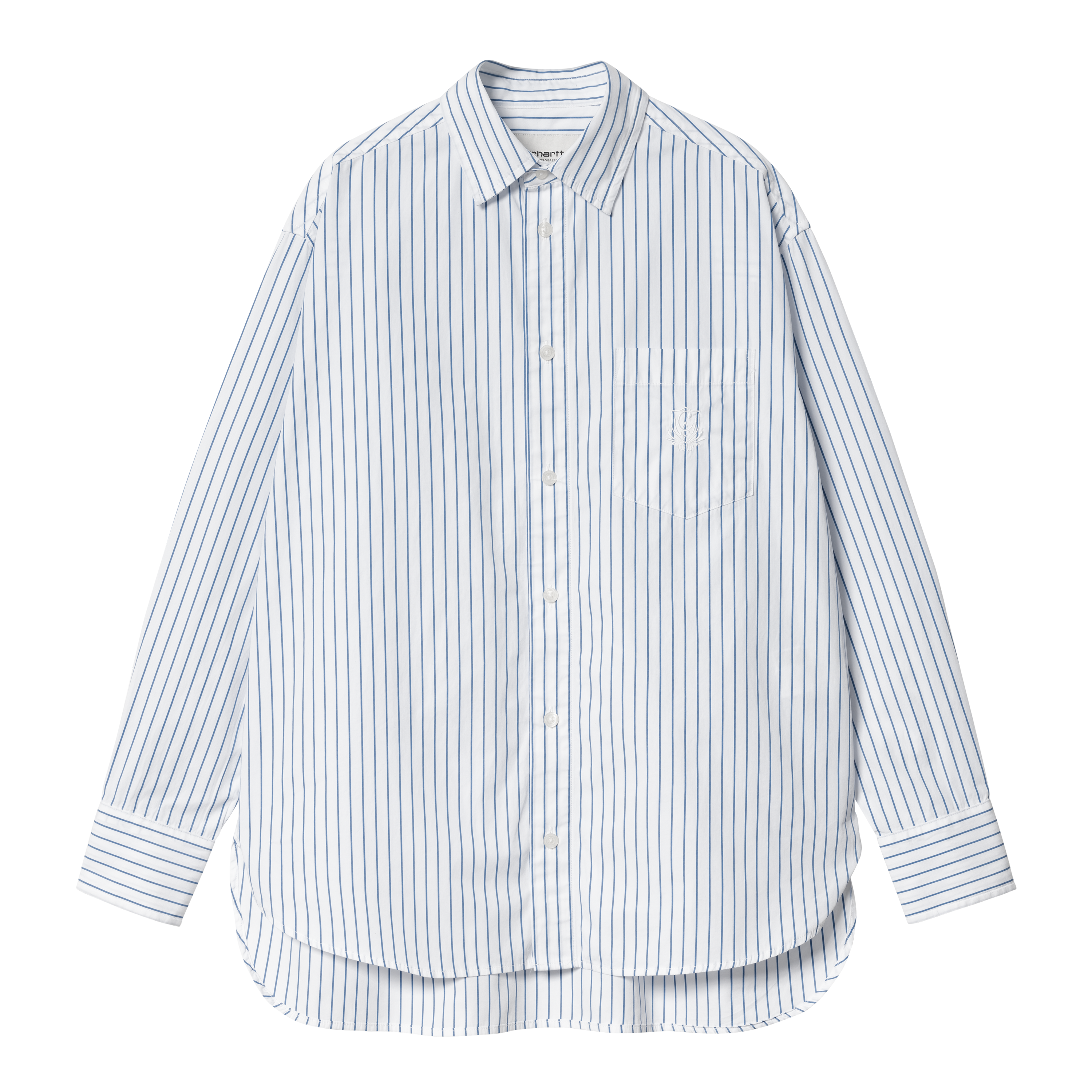 Carhartt WIP Women’s Long Sleeve Linus Shirt in Bianco