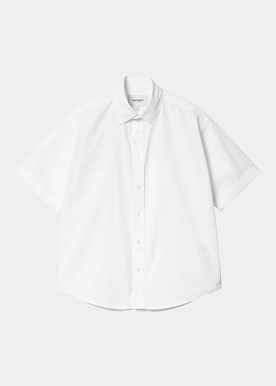 Carhartt WIP Women’s Short Sleeve Jaxon Shirt en Blanco