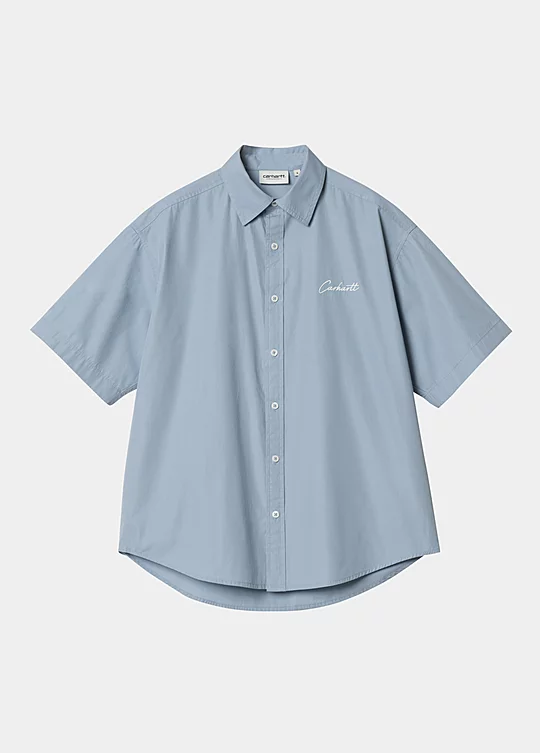 Carhartt WIP Women’s Short Sleeve Jaxon Shirt in Blue