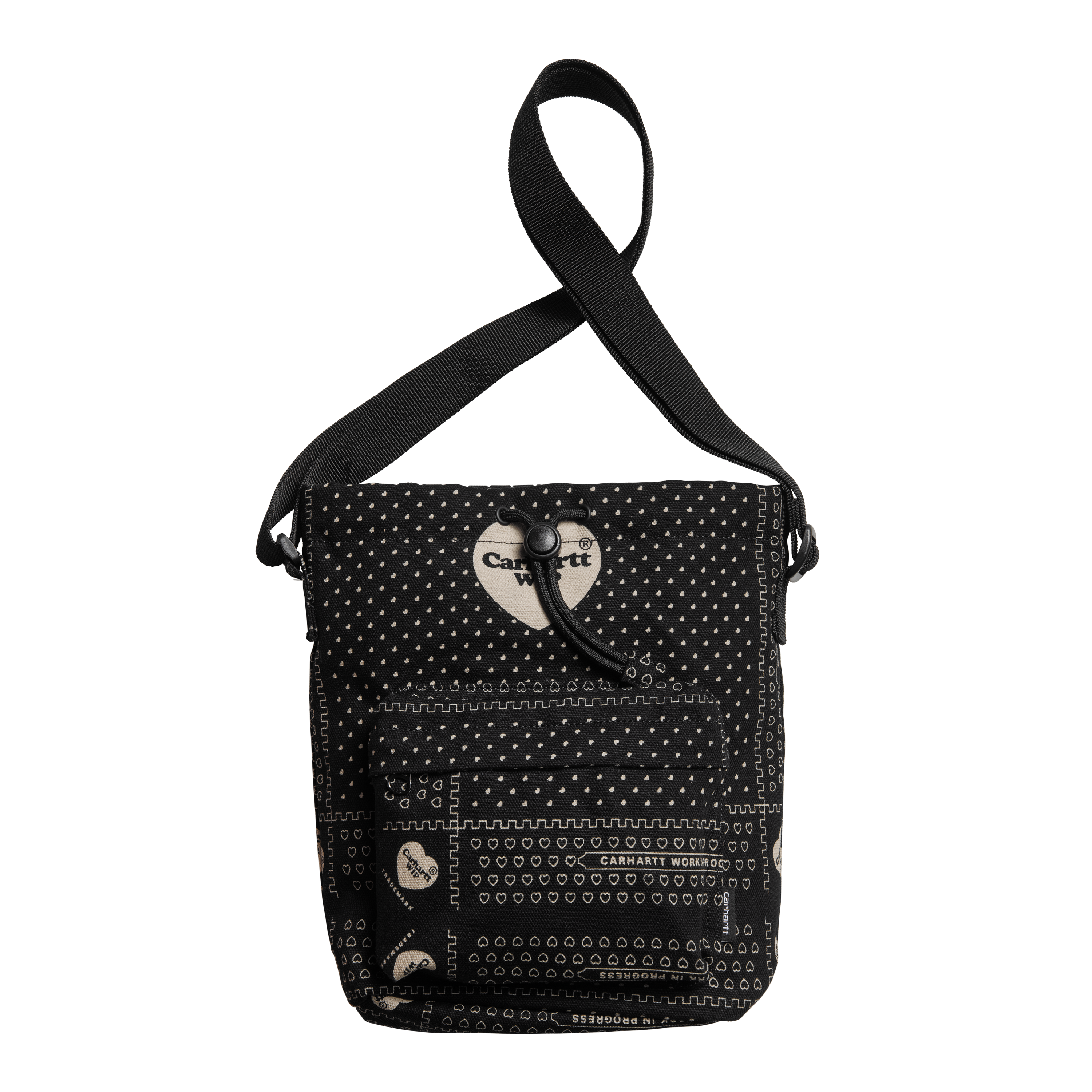 Carhartt WIP Heart Bandana Shoulder Bag in Schwarz