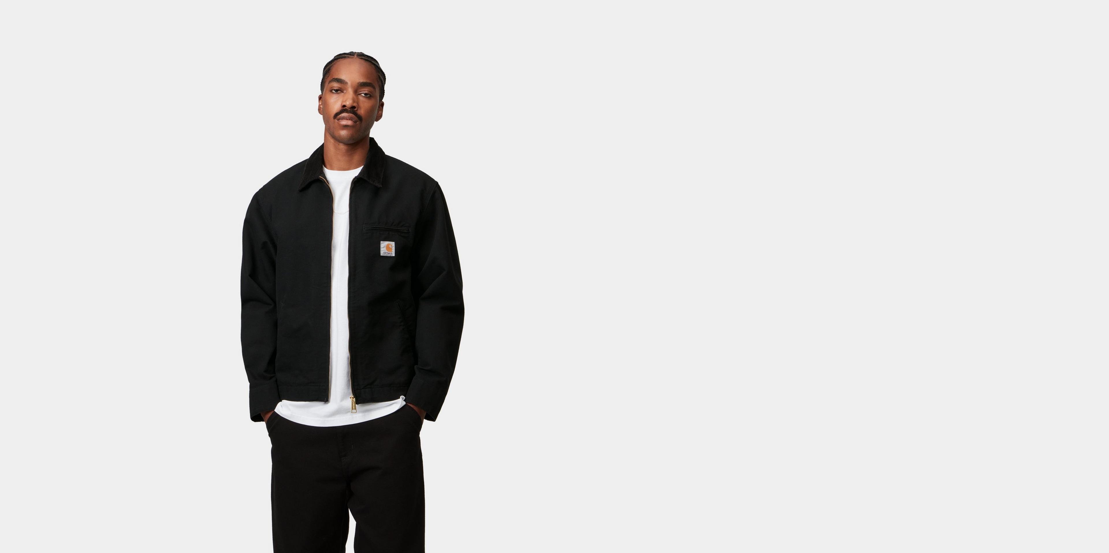 ジャケット・アウター carhartt WIP DETROIT JACKET BLACK/BLACK Carhartt WIP Detroit Jacket (Winter) | Black (rigid