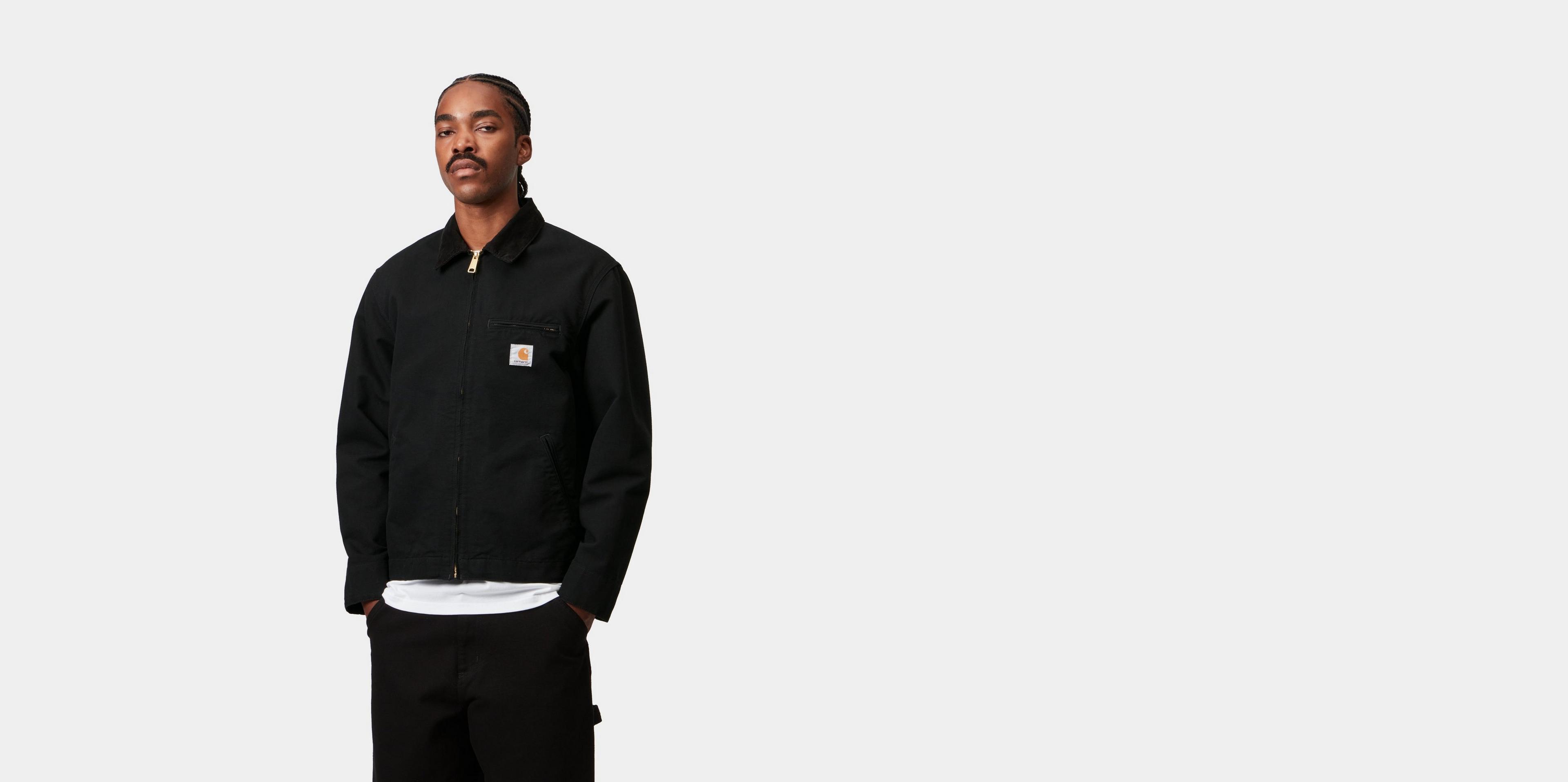 ジャケット・アウター carhartt WIP DETROIT JACKET BLACK/BLACK Carhartt WIP Detroit Jacket (Summer), Black / Black