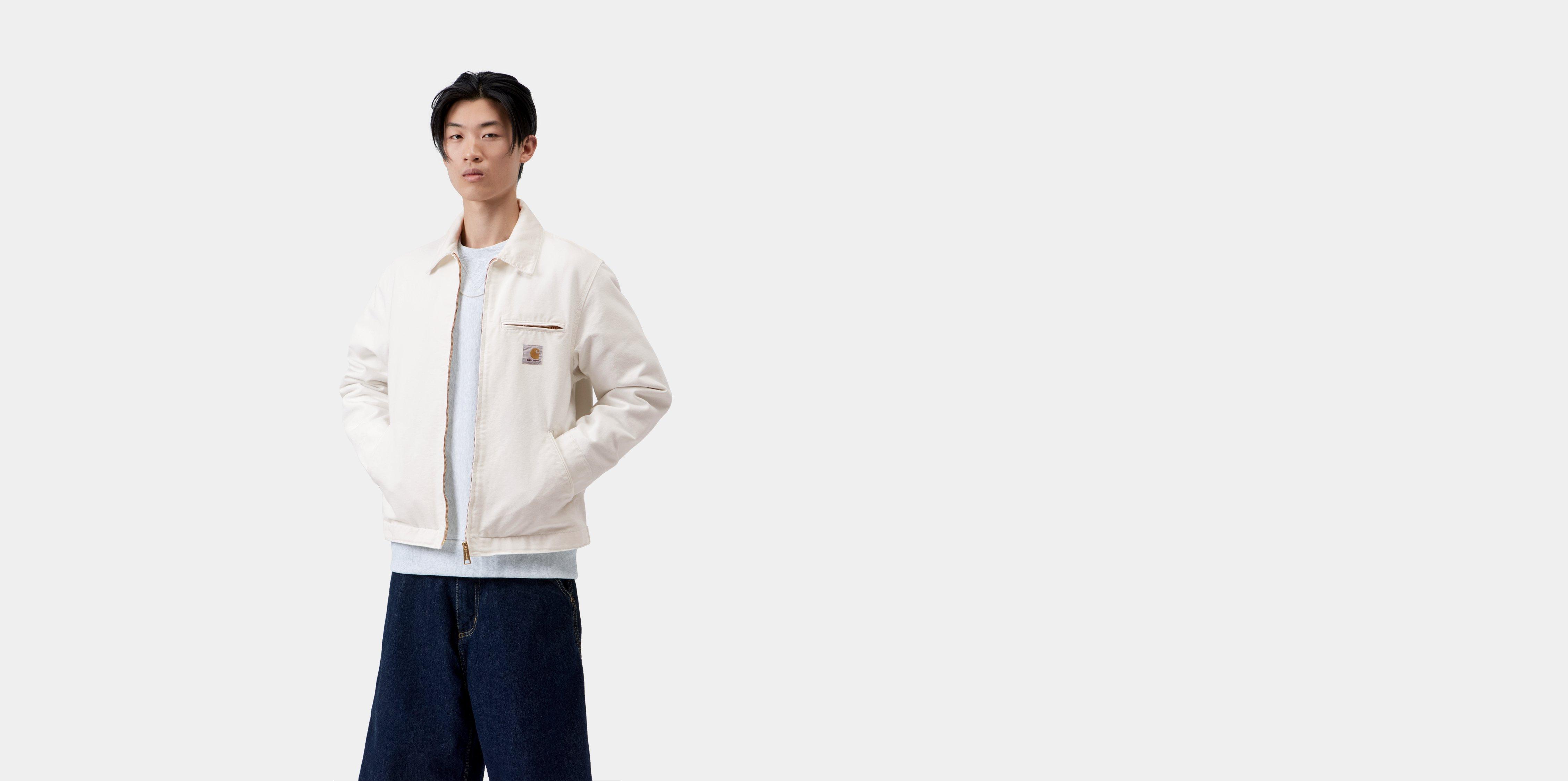 Carhartt WIP Detroit Jacket (Summer) Wax / Wax rinsed | white | S | Men