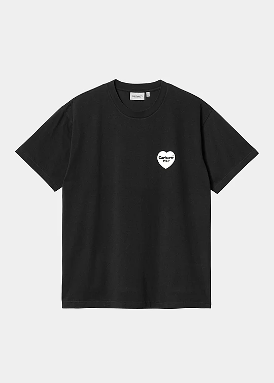 Carhartt WIP Short Sleeve Heart Bandana T-Shirt in Nero